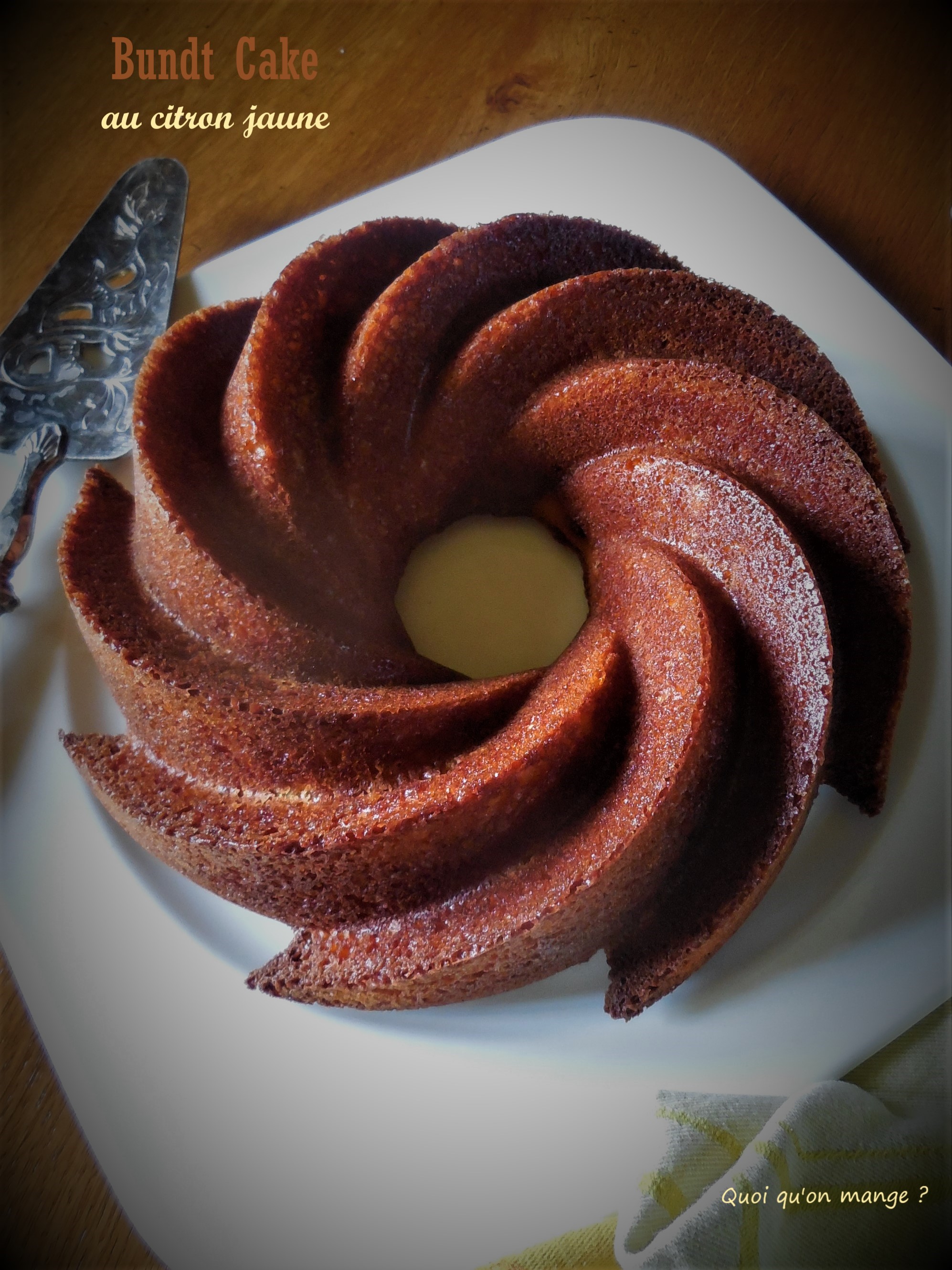 Bundt Cake au citron&nbsp;jaune
