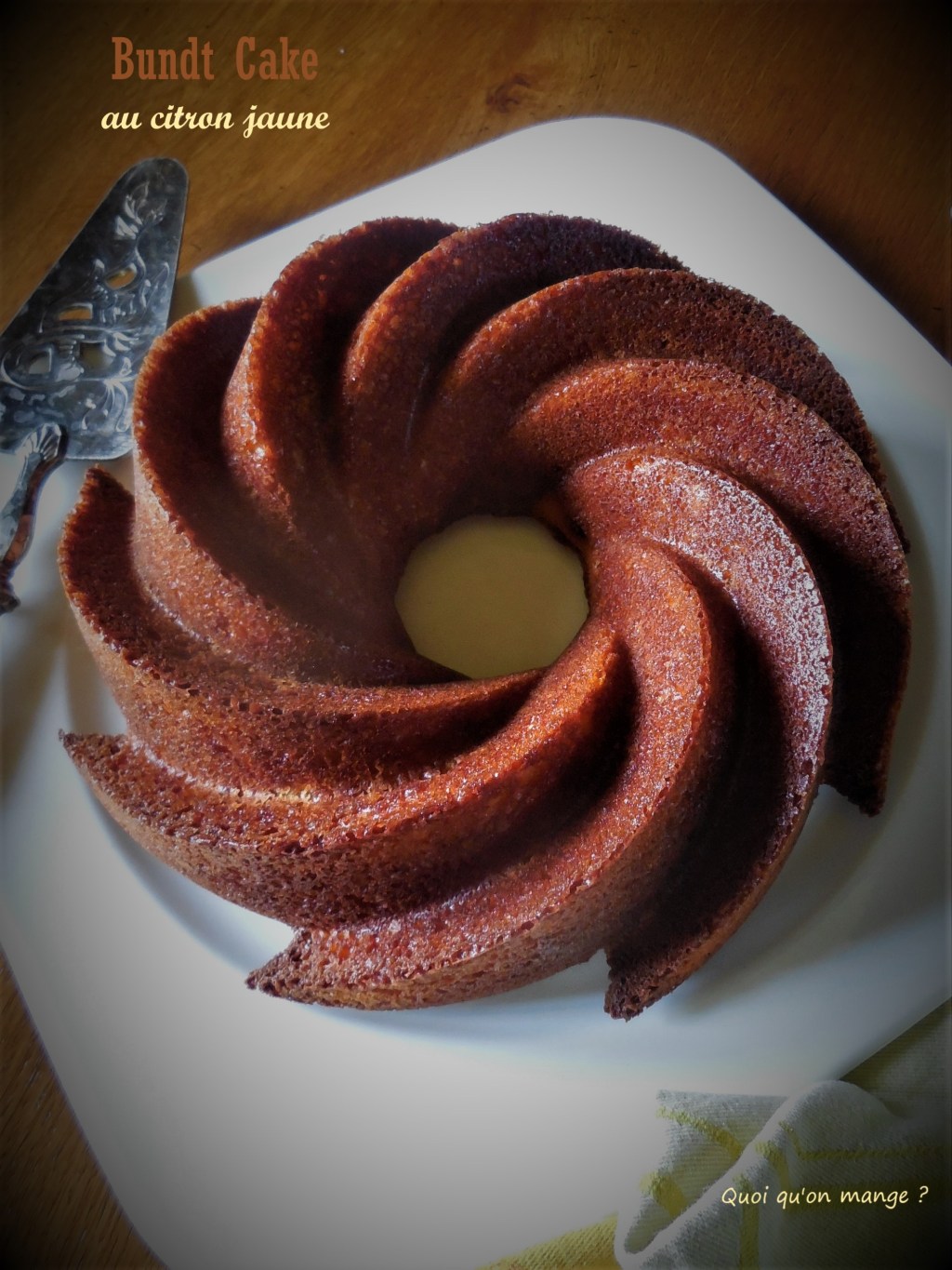 Bundt Cake au citron&nbsp;jaune