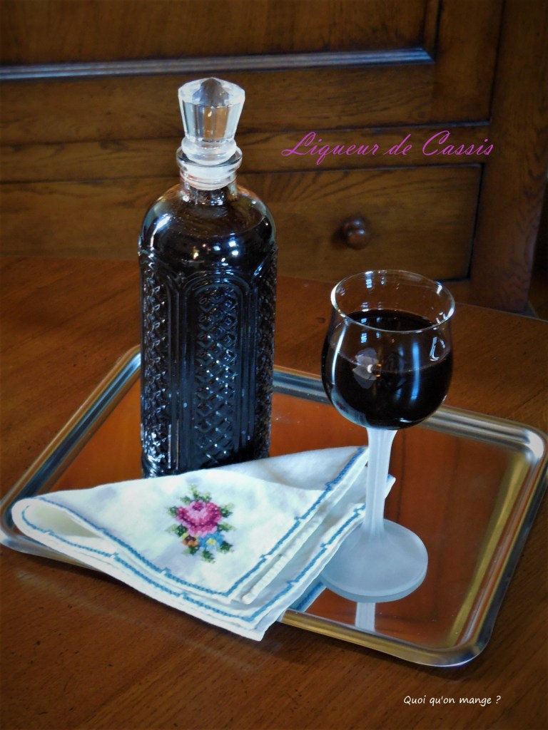 Liqueur de Cassis fait maison