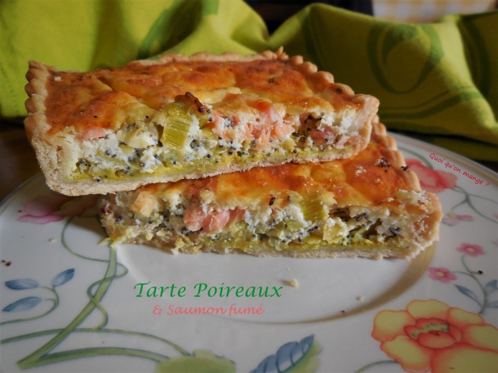 Tarte poireaux et saumon&nbsp;fumé