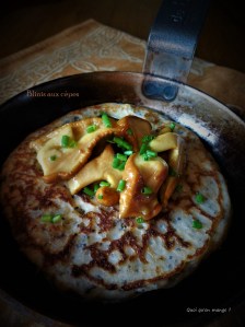 Cèpes sur blinis au&nbsp;pavot