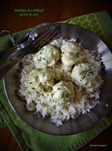 Boulettes de cabillaud au lait de&nbsp;coco