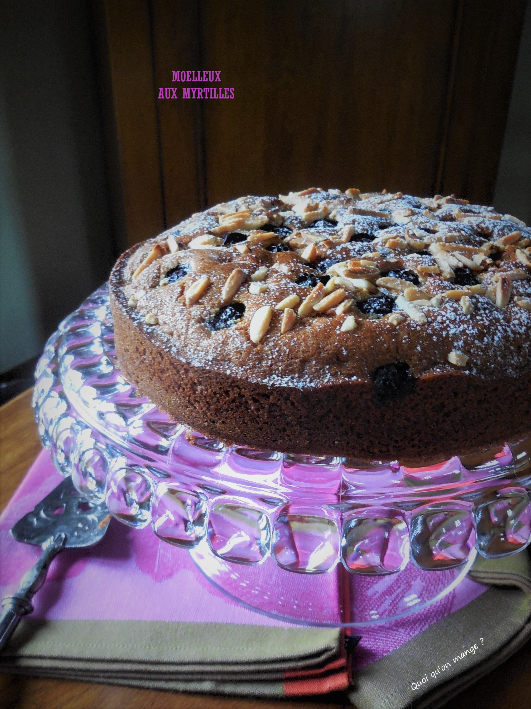 Moelleux aux myrtilles