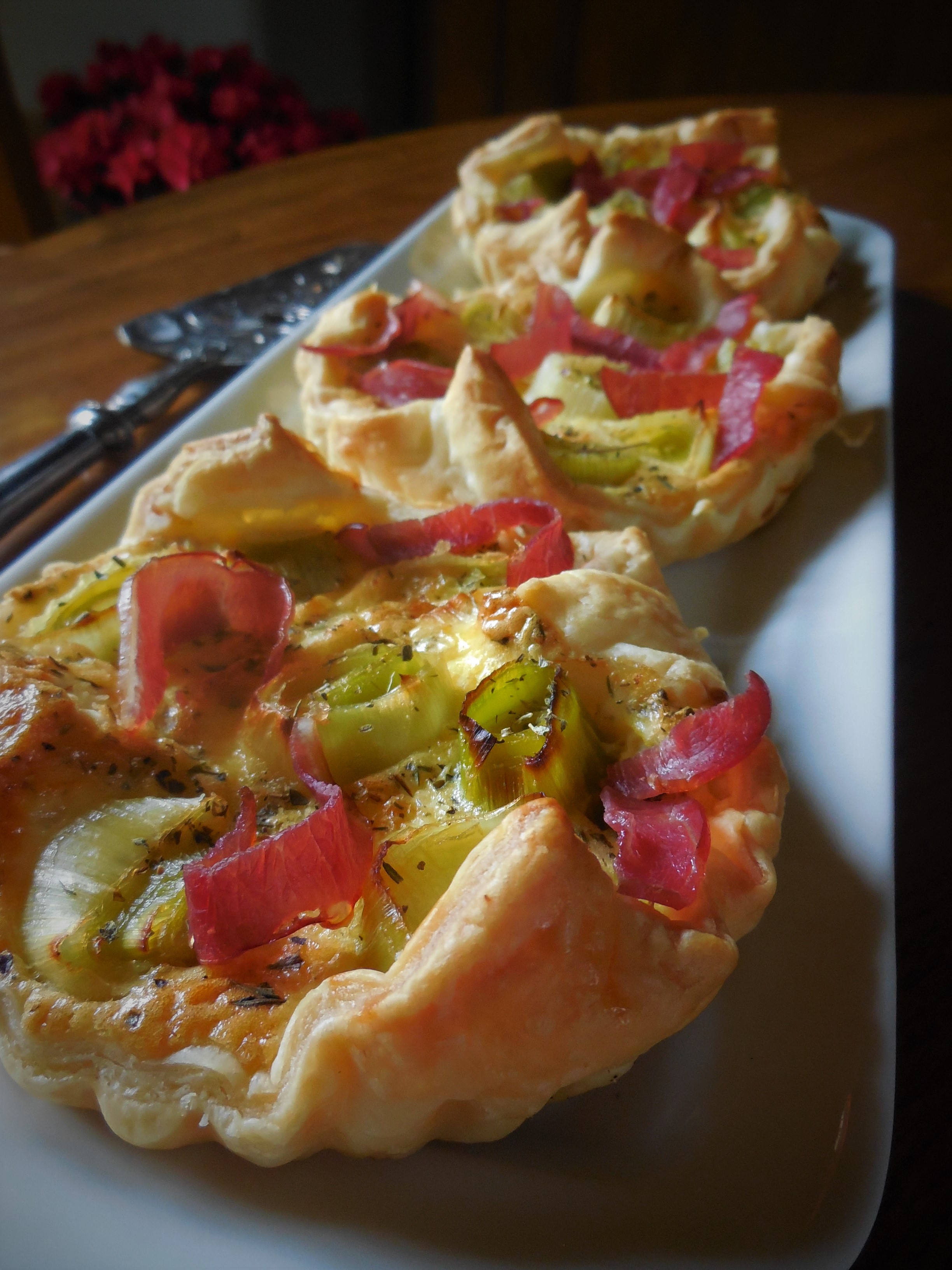 Tartelettes aux poireaux et feta