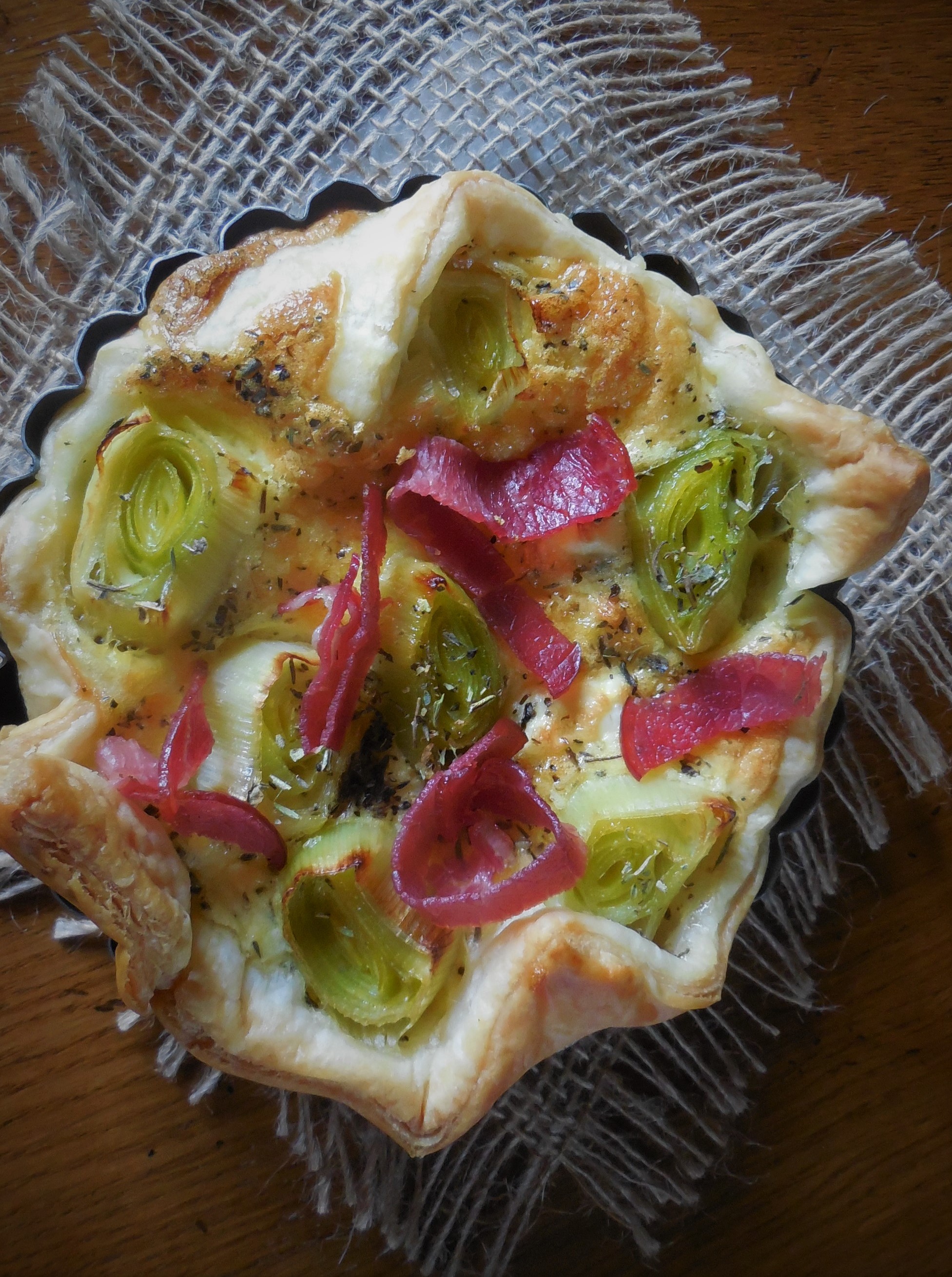 Tartelettes de poireaux à la&nbsp;feta