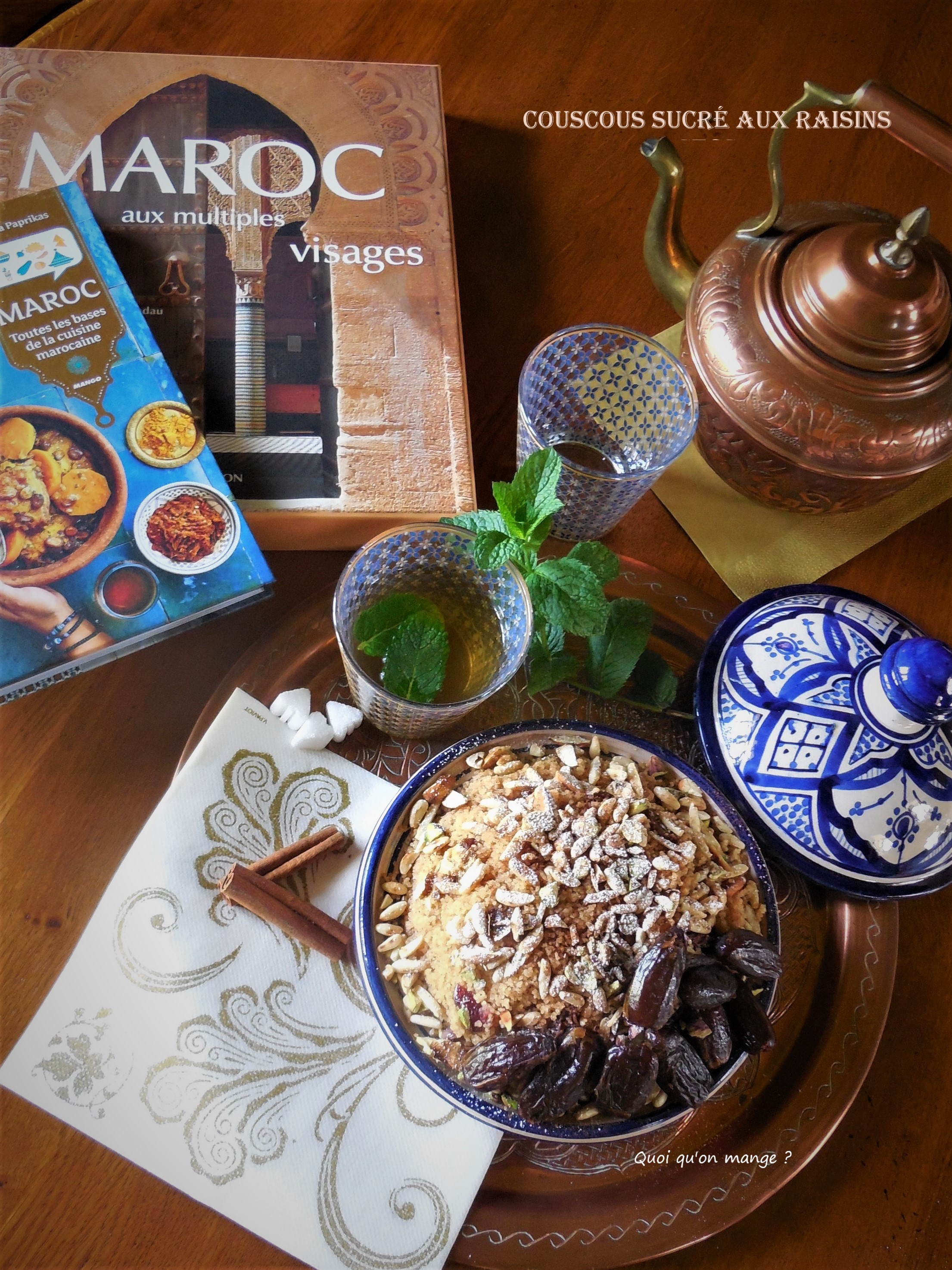 Couscous sucré aux raisins secs