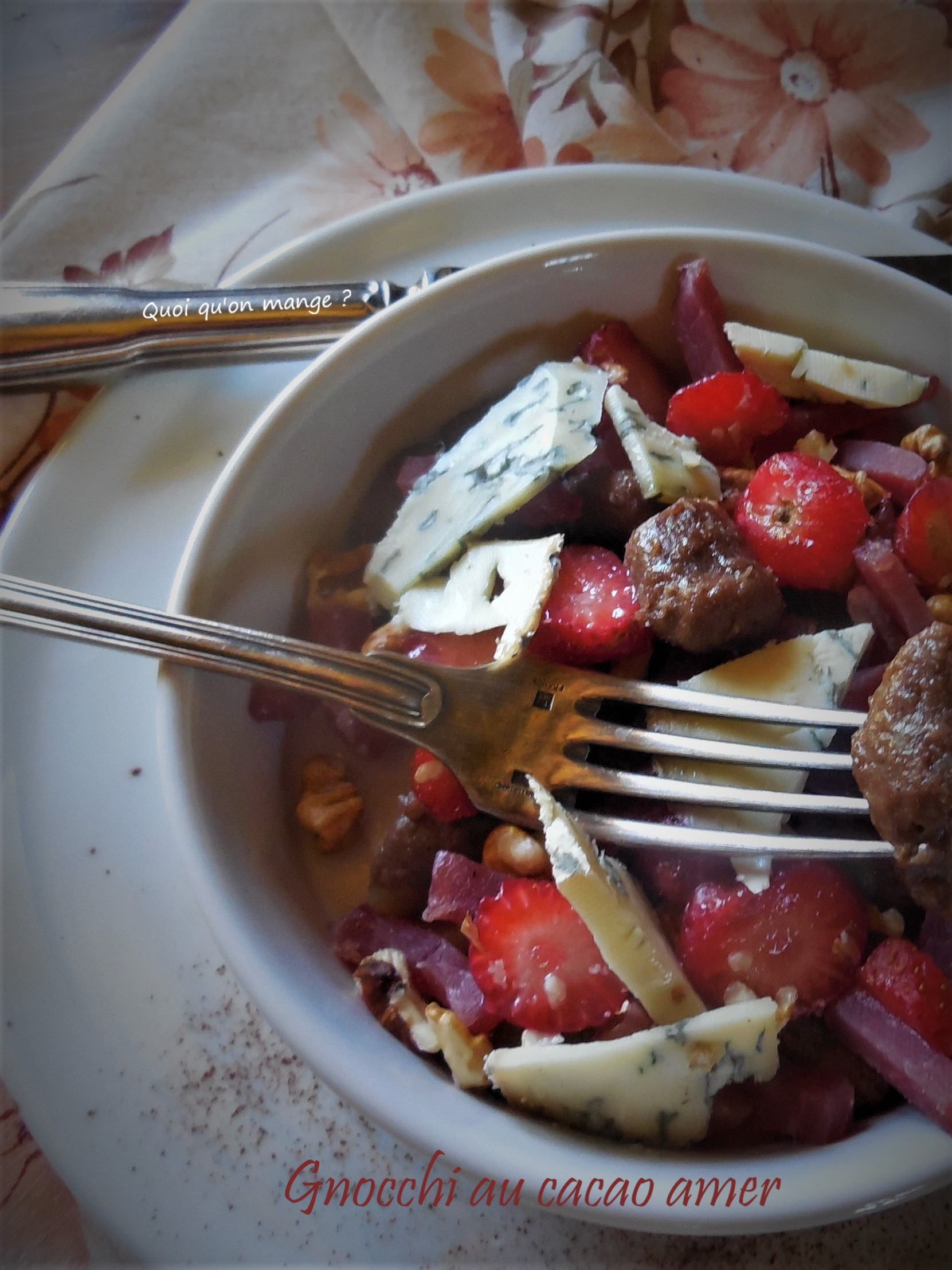 Gnocchi au cacao amer