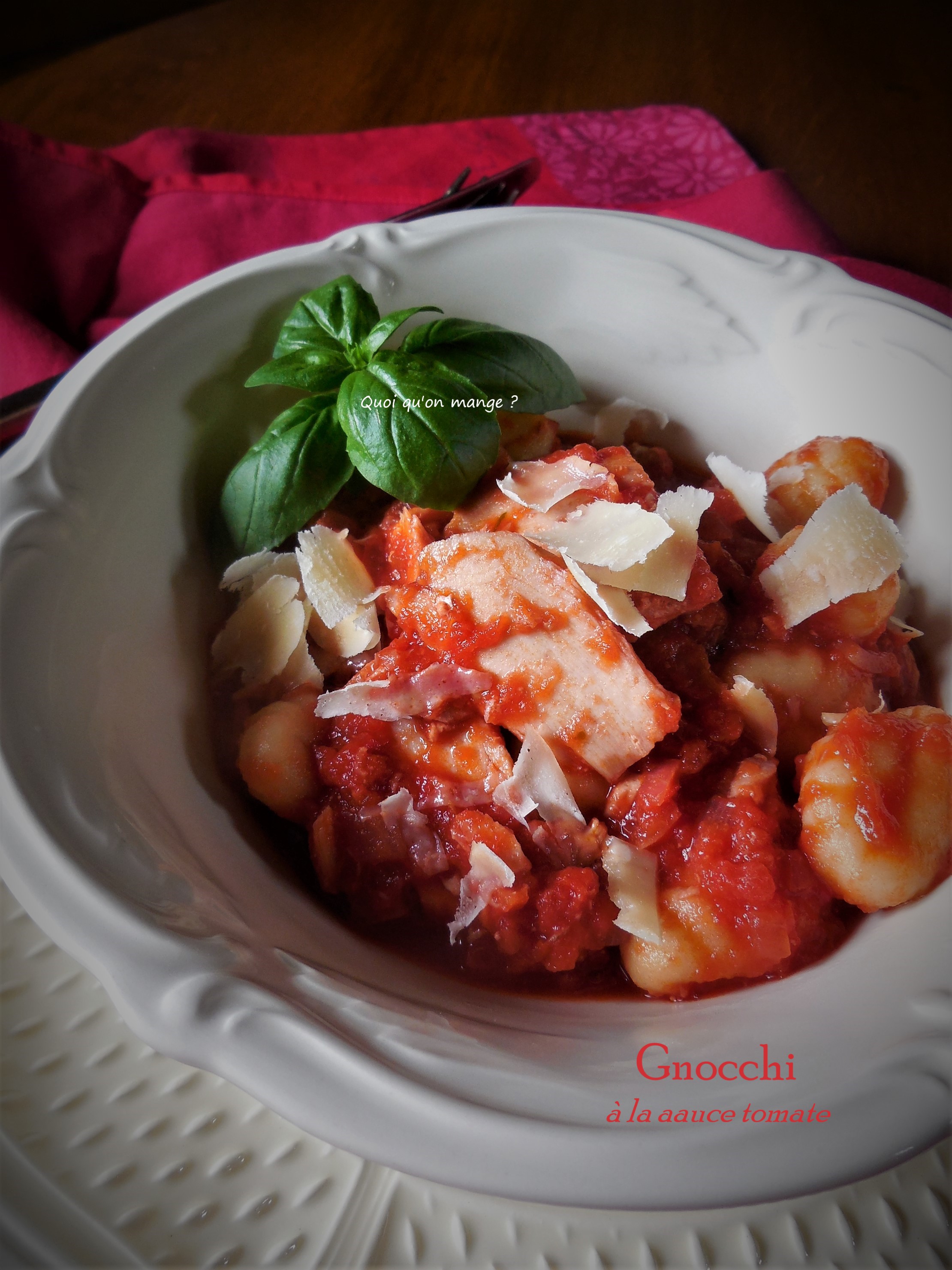 Gnocchi à la sauce tomate