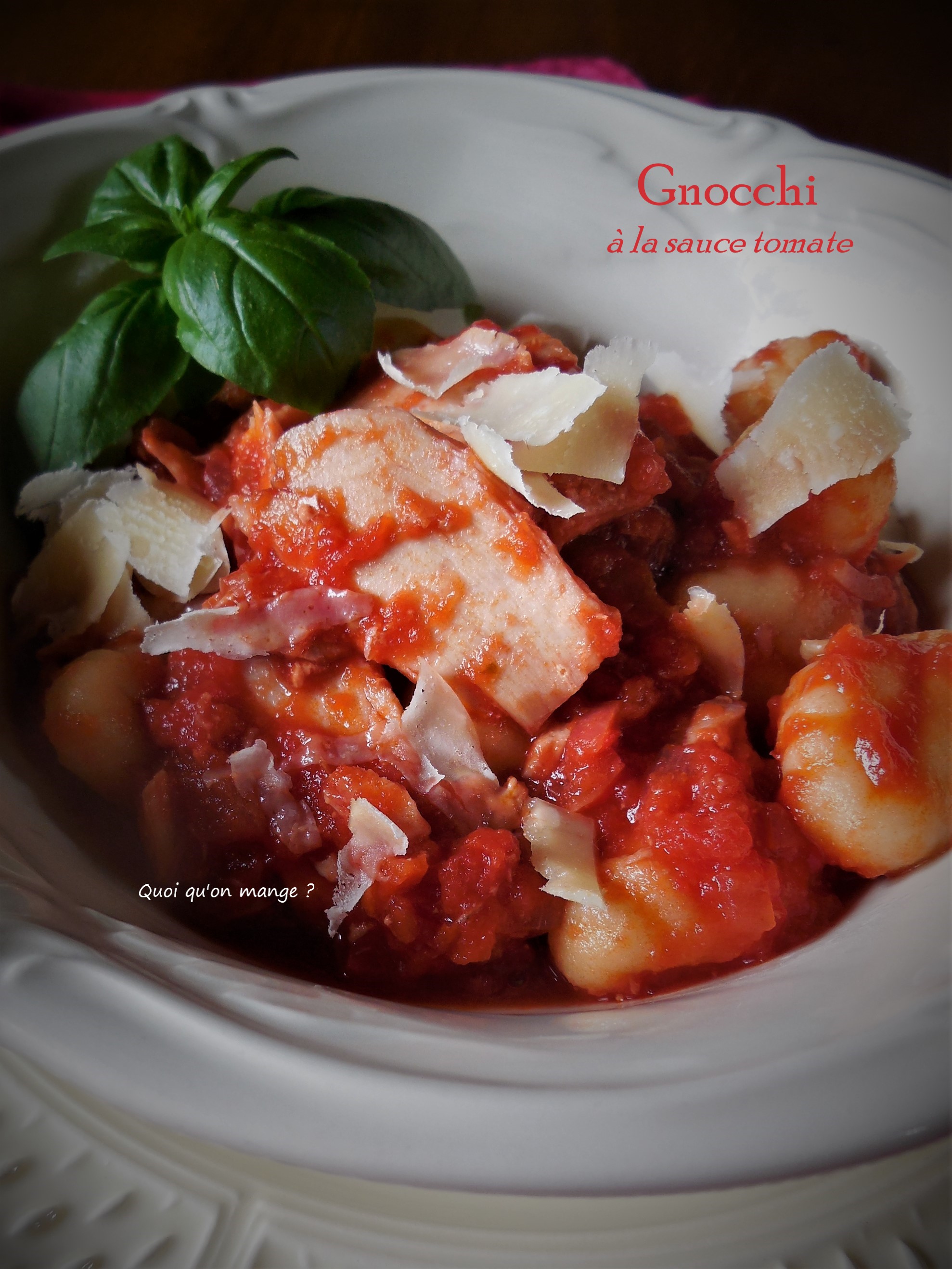 Gnocchi à la sauce tomate
