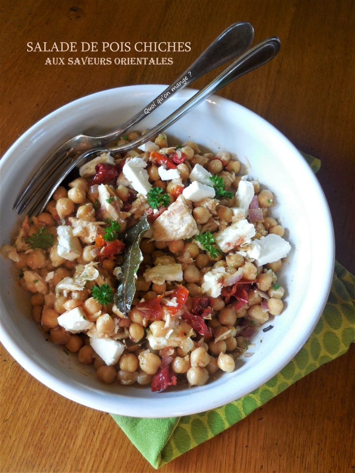 Salade de pois chiches aux saveurs orientales