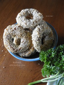 Kritsinis, petits biscuits au&nbsp;sésame