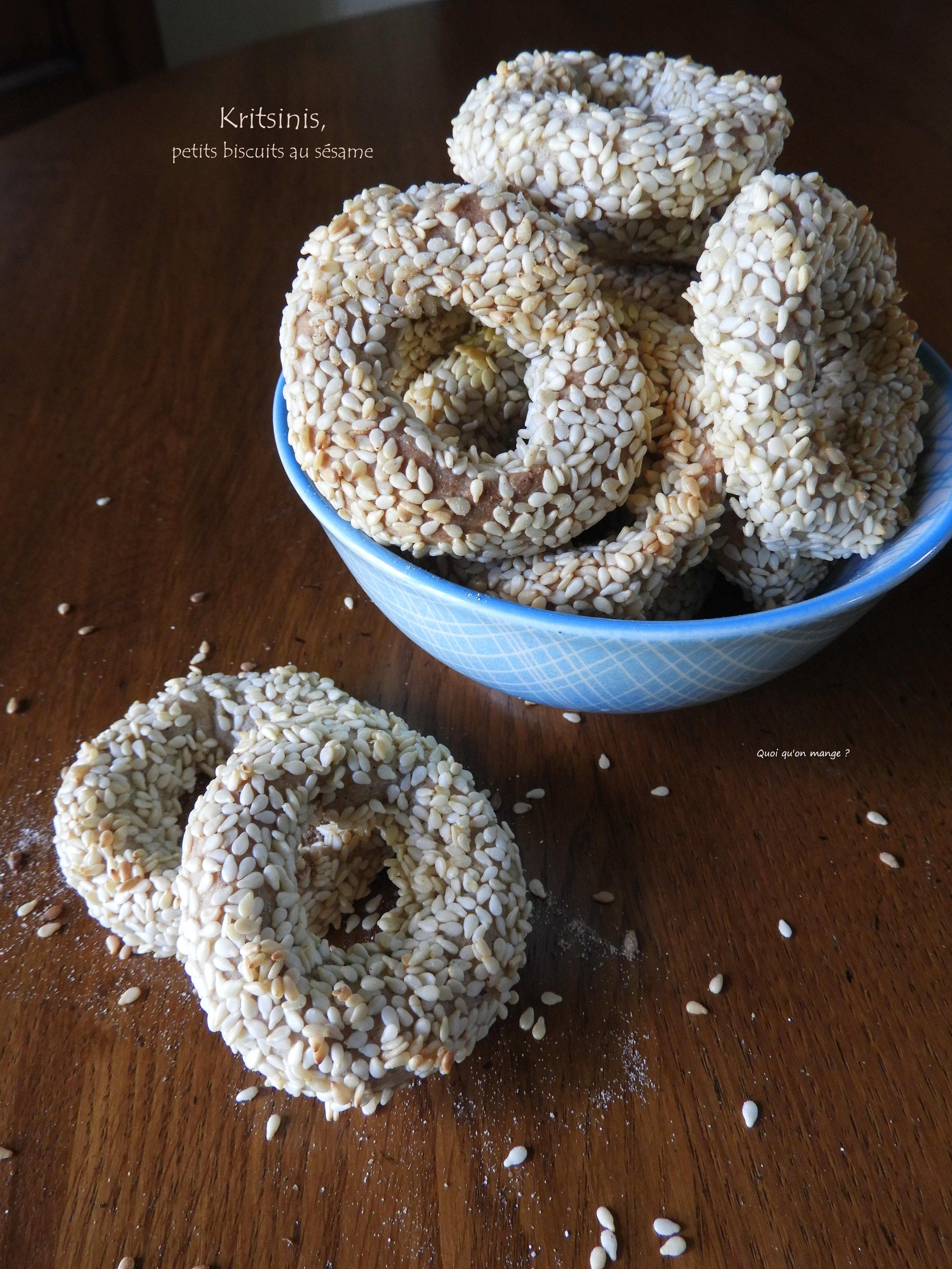 Kritsinis, petits biscuits au sésame