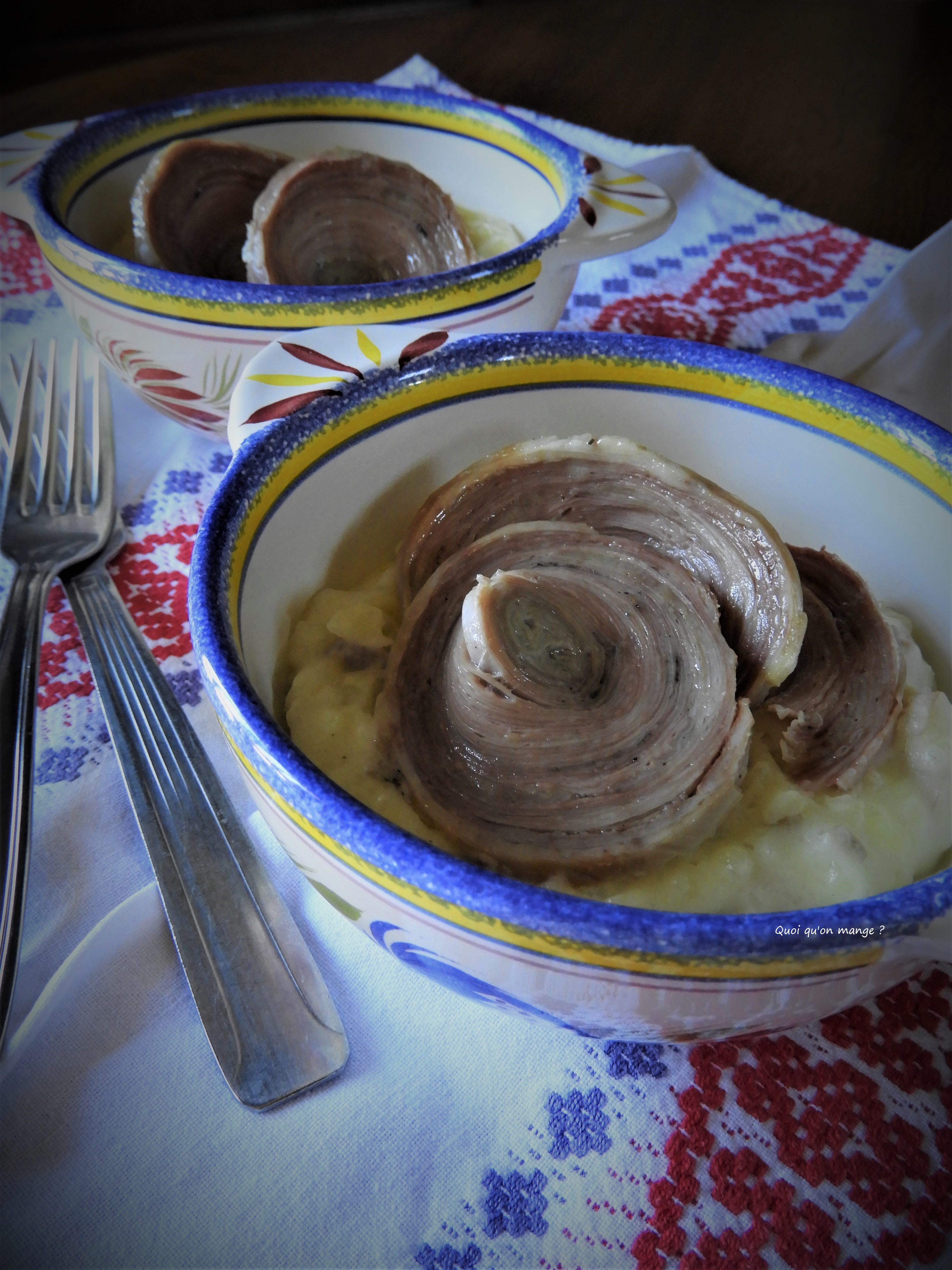 Andouille de Guémené sur purée de pommes de&nbsp;terre