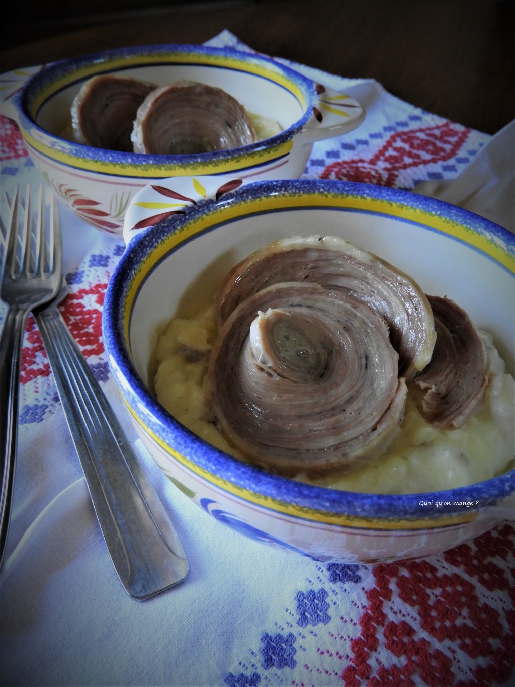 Andouille de Guémené sur purée de pommes de&nbsp;terre