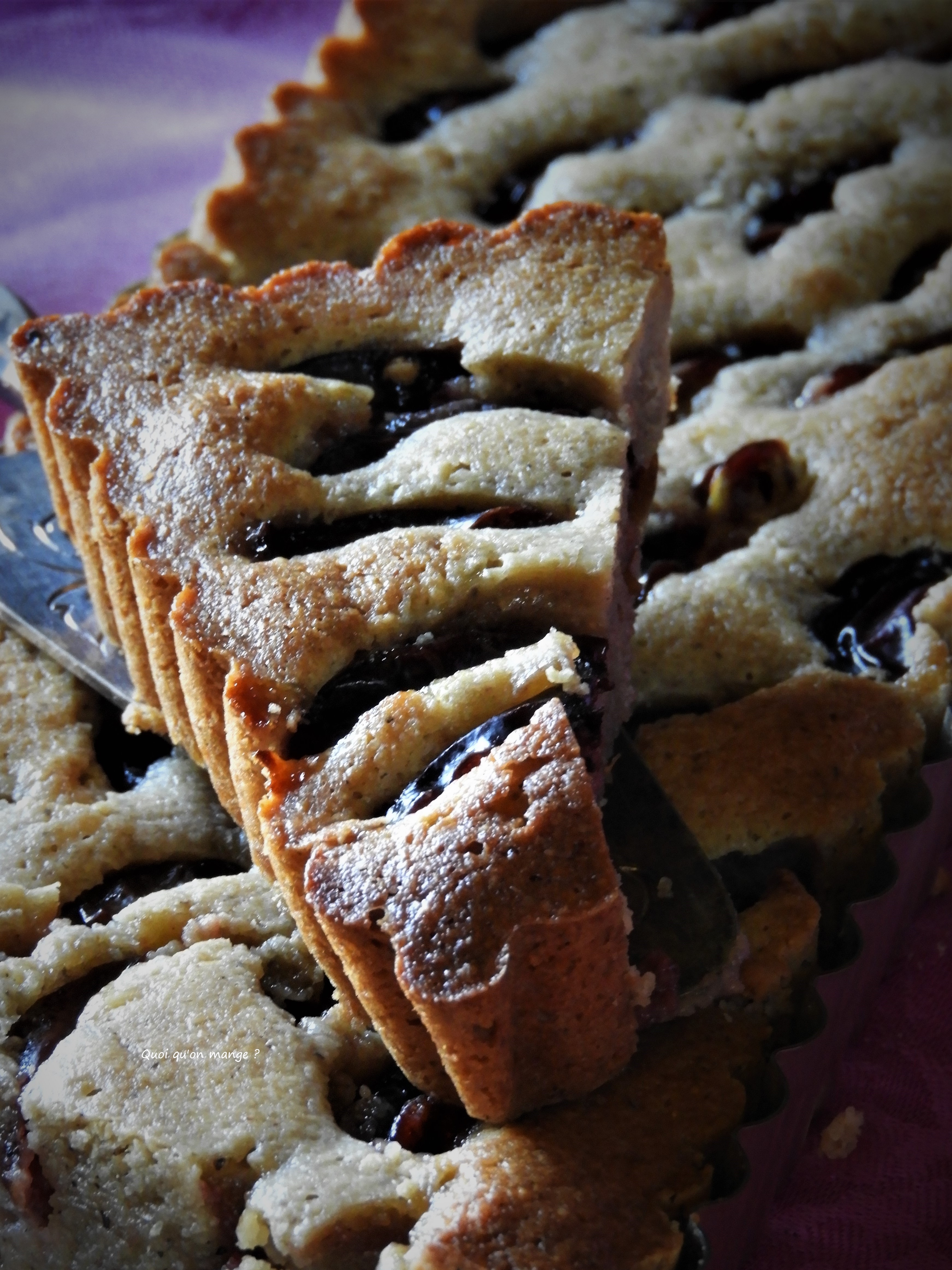 Financier aux quetsches au bon goût de sarrasin