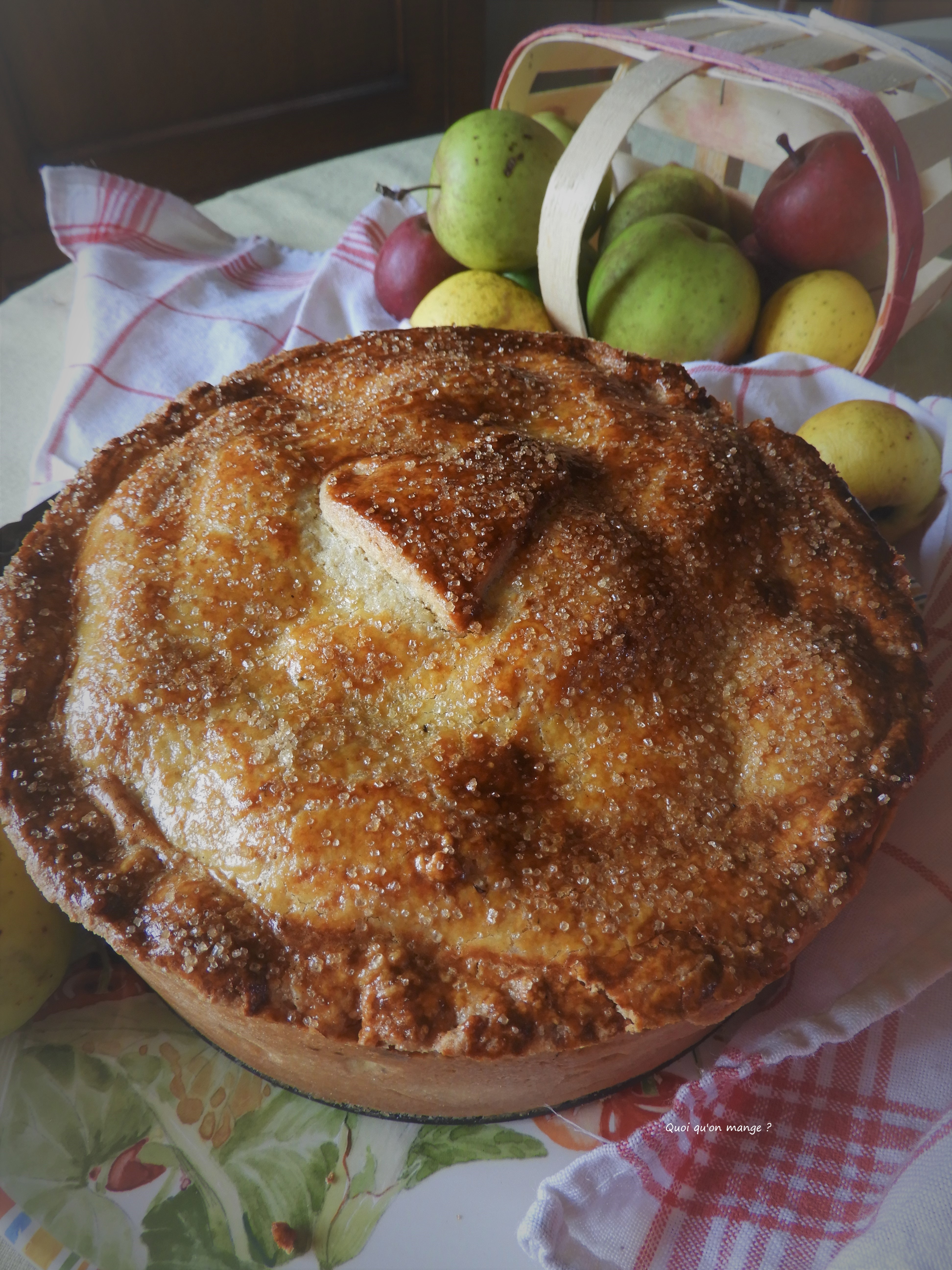 Tarte aux pommes à la crème d'amandes