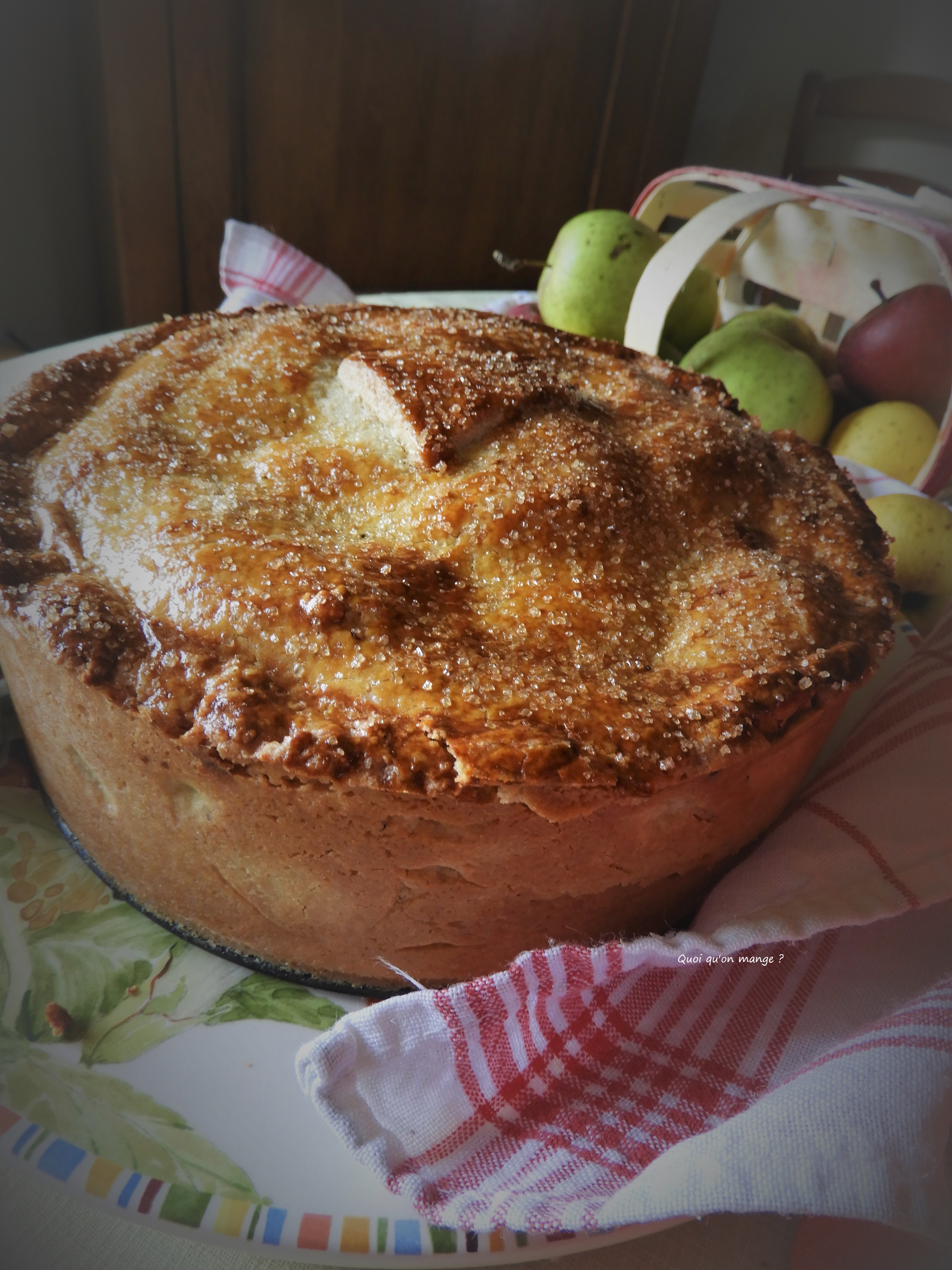 Tarte aux pommes à la crème d'amandes