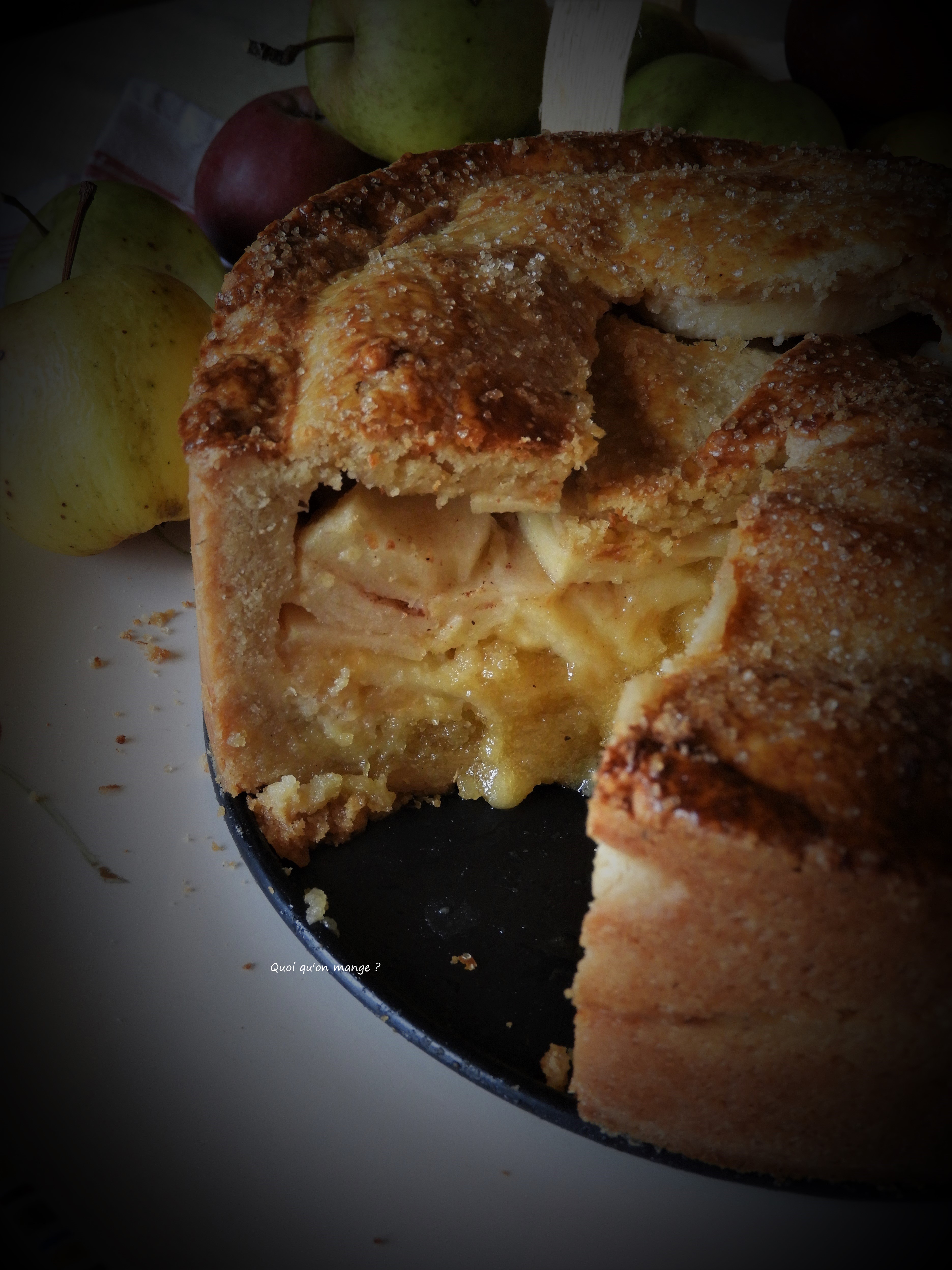 Tarte aux pommes à la crème d'amandes