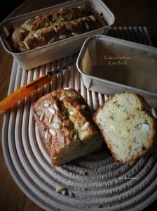 Cake à la feta et au basilic subtilement parfumé à la tomate séchée