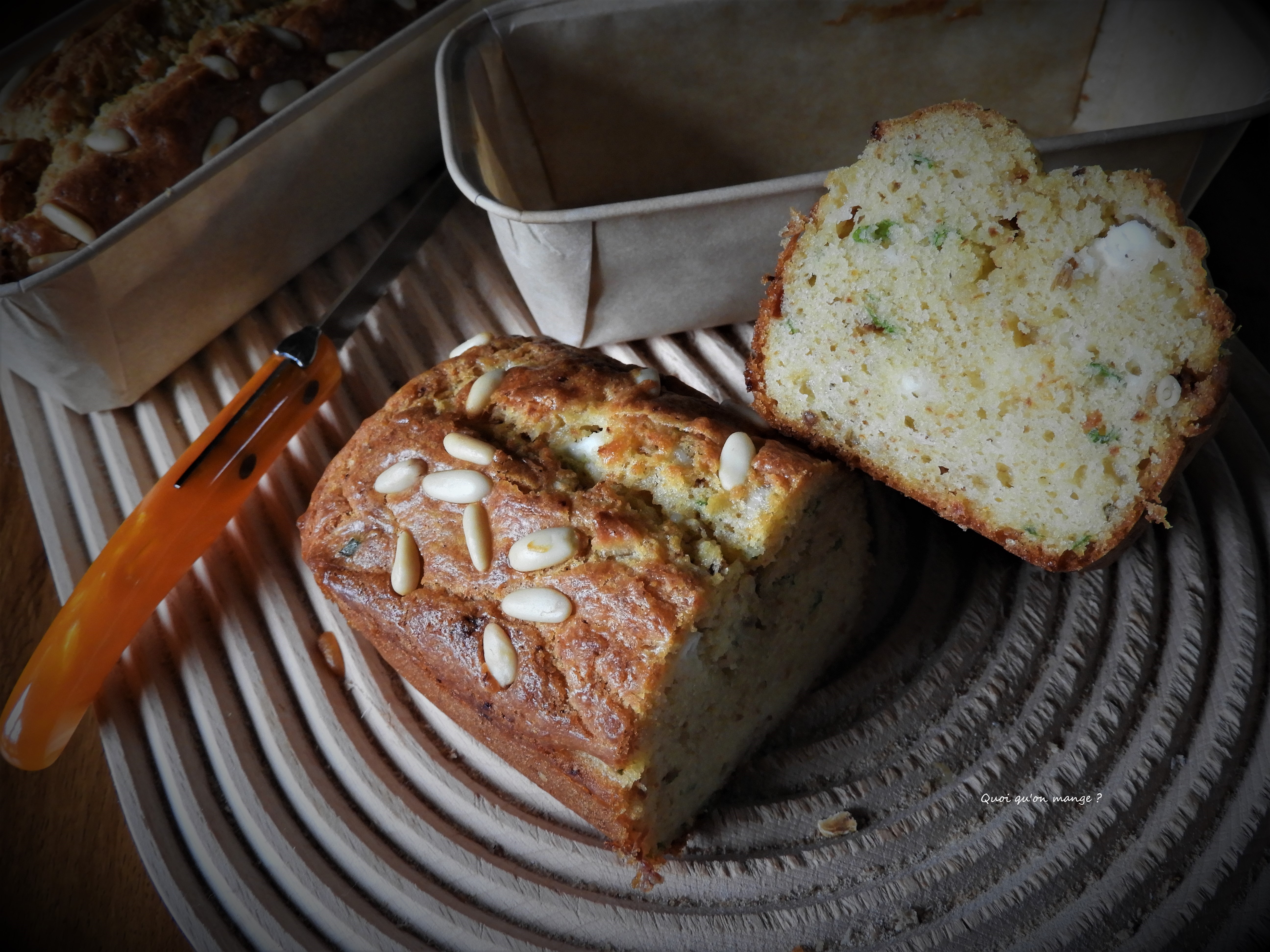 Cake à la feta et au basilic