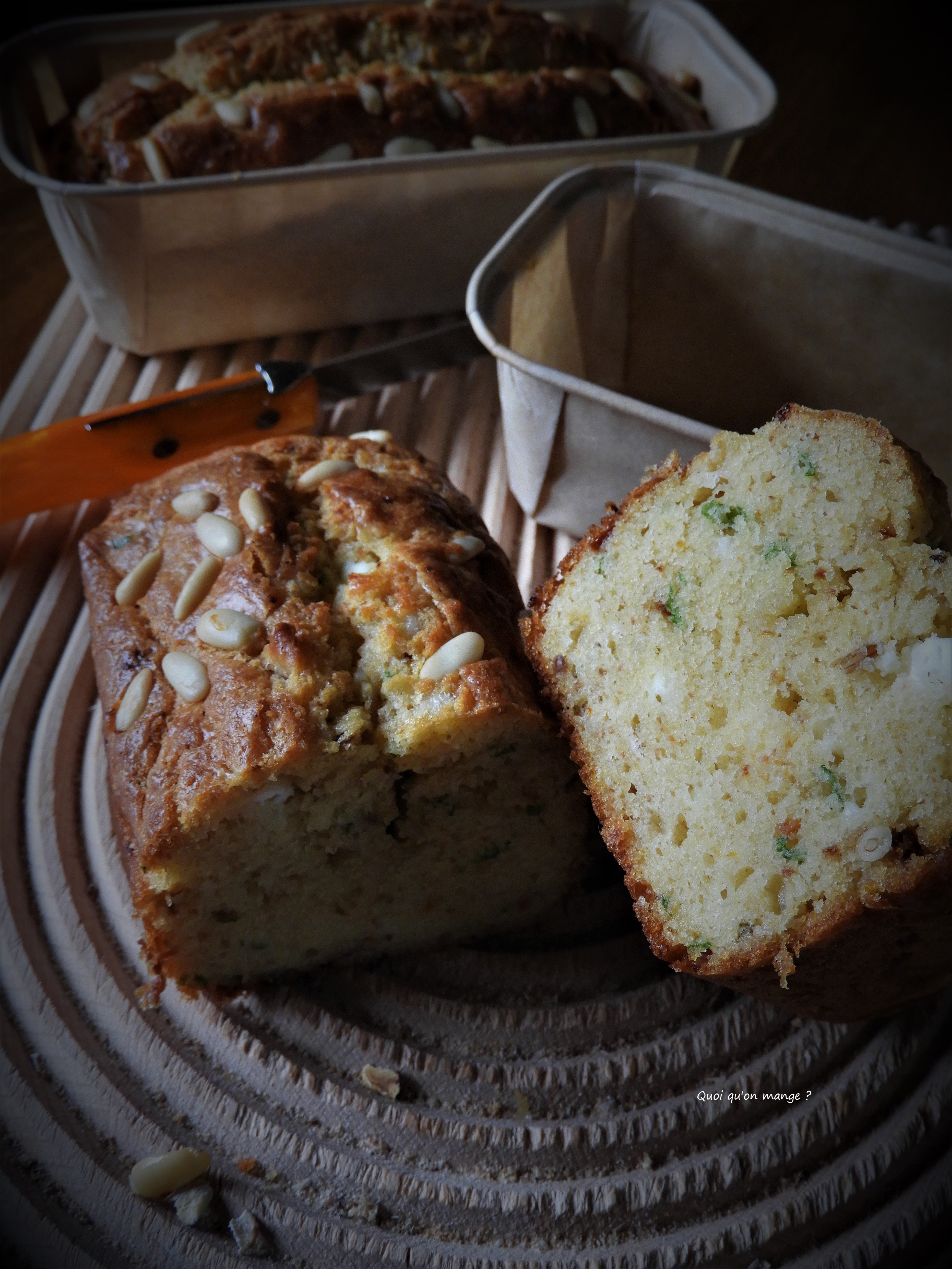 Cake à la feta et au basilic