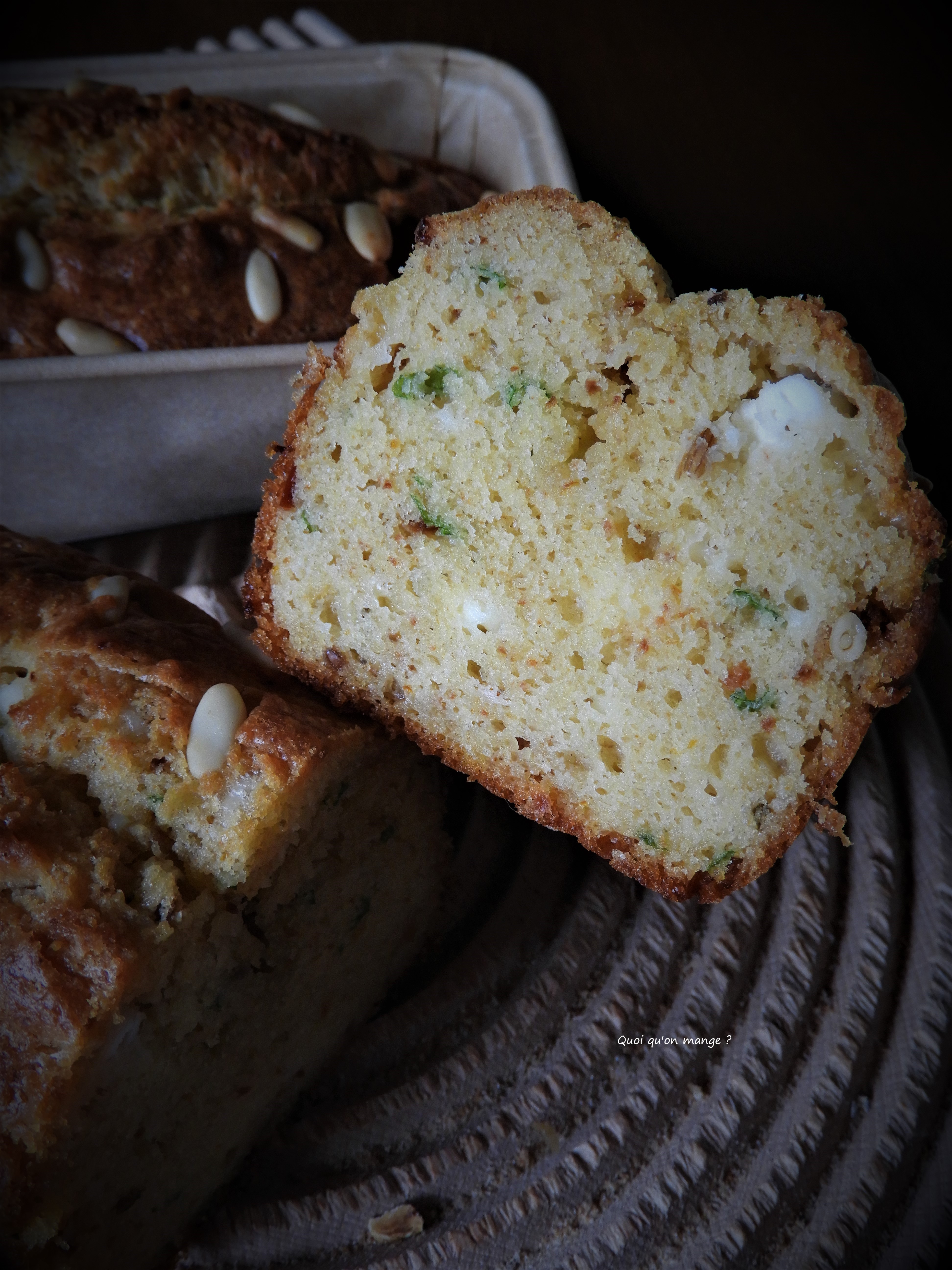 Cake à la feta et au basilic