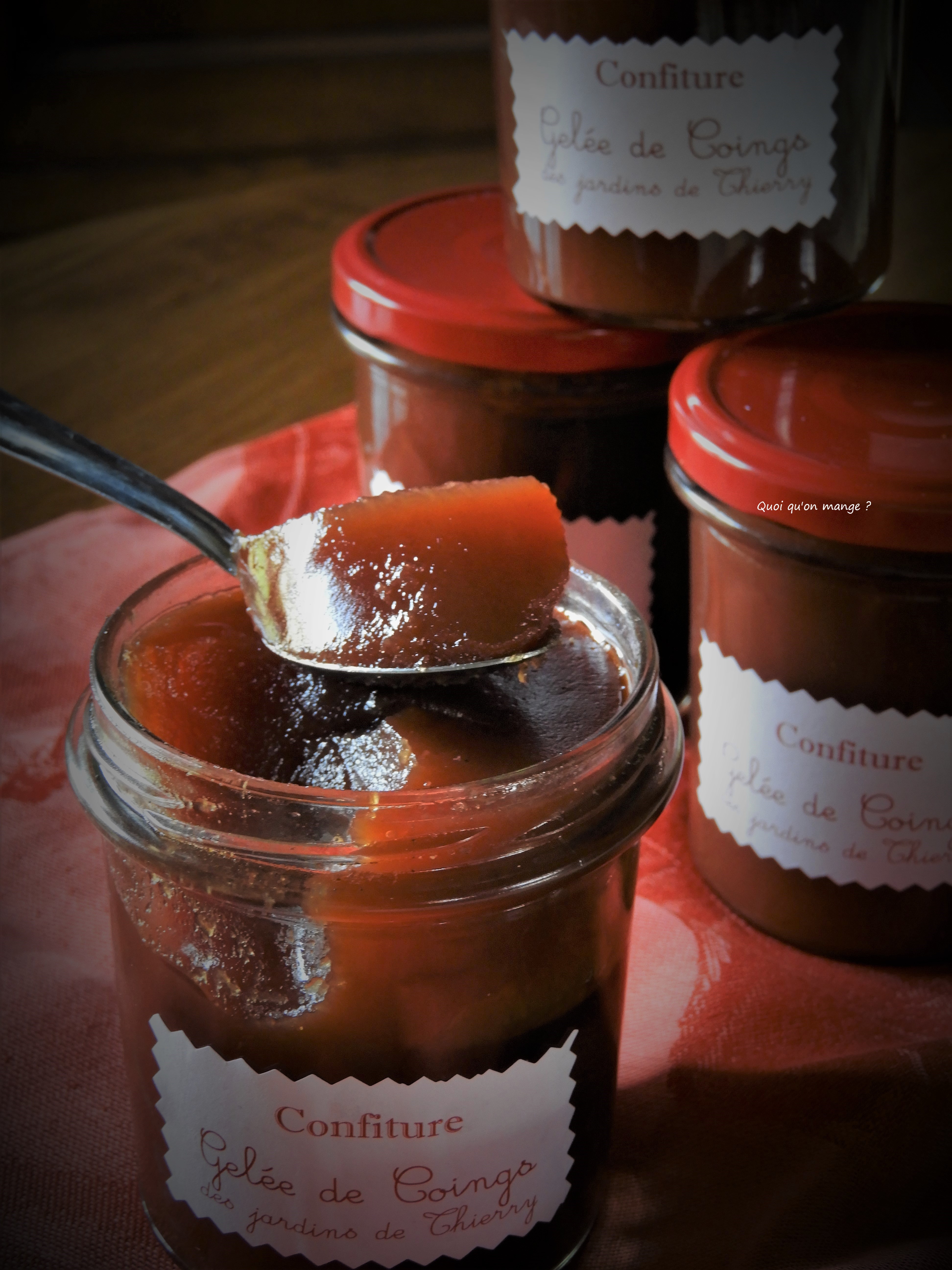 Gelée de coings aux épices et miel d'oranger