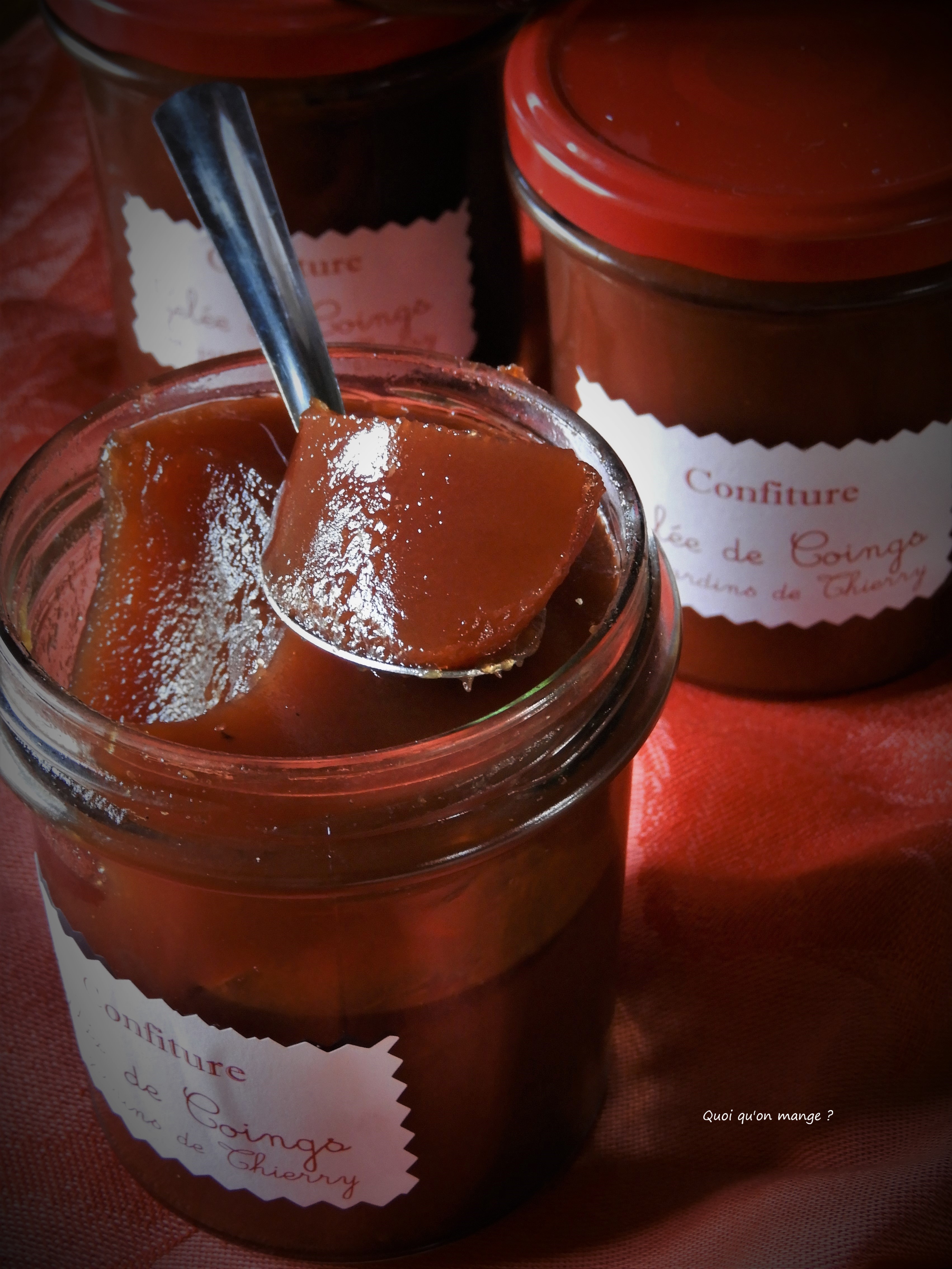 Gelée de coings aux épices et miel d'oranger