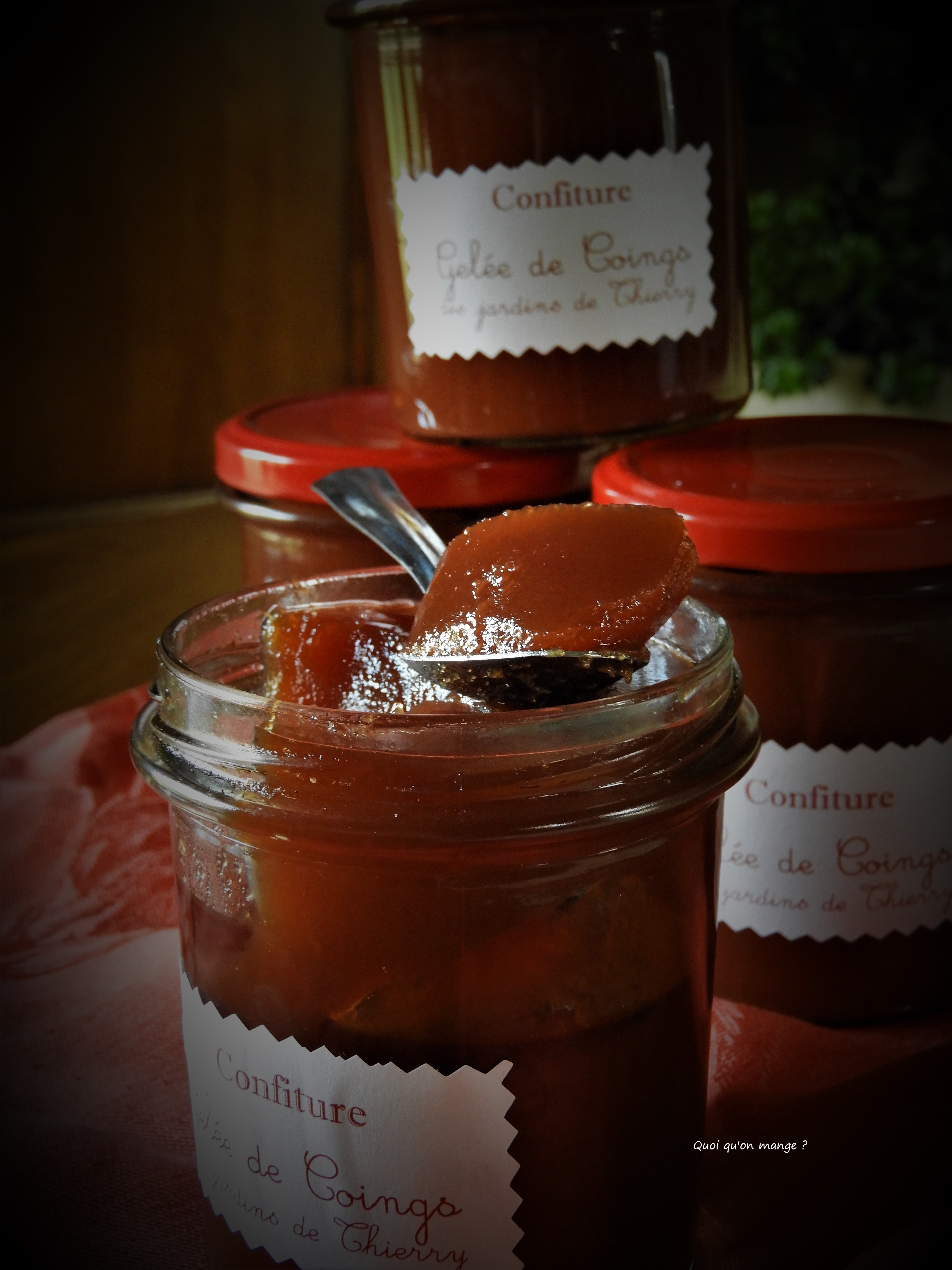 Gelée de coings aux épices et miel d'oranger