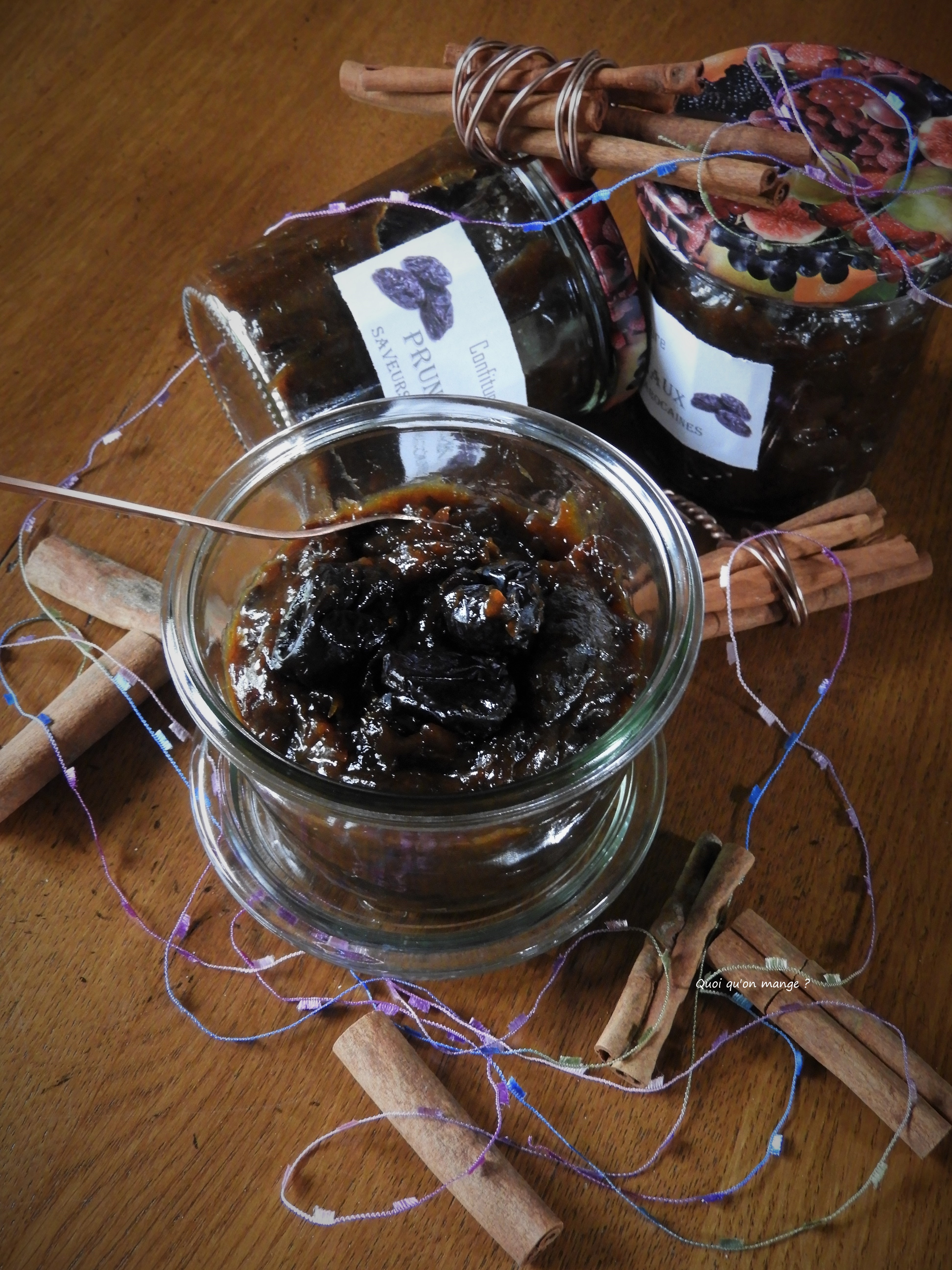 Marmelade de pruneaux saveurs d'Orient