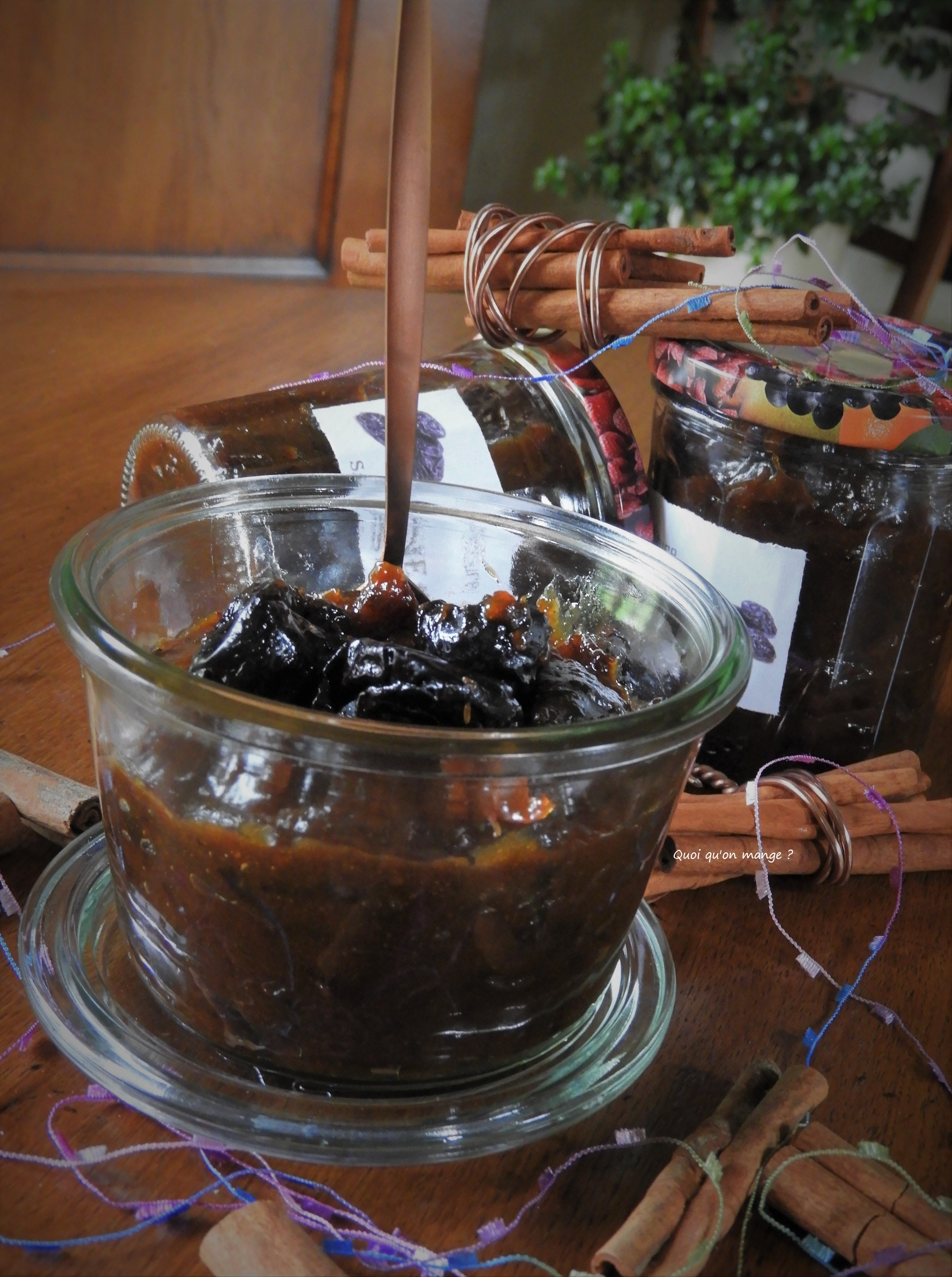 Marmelade de pruneaux saveurs d'Orient