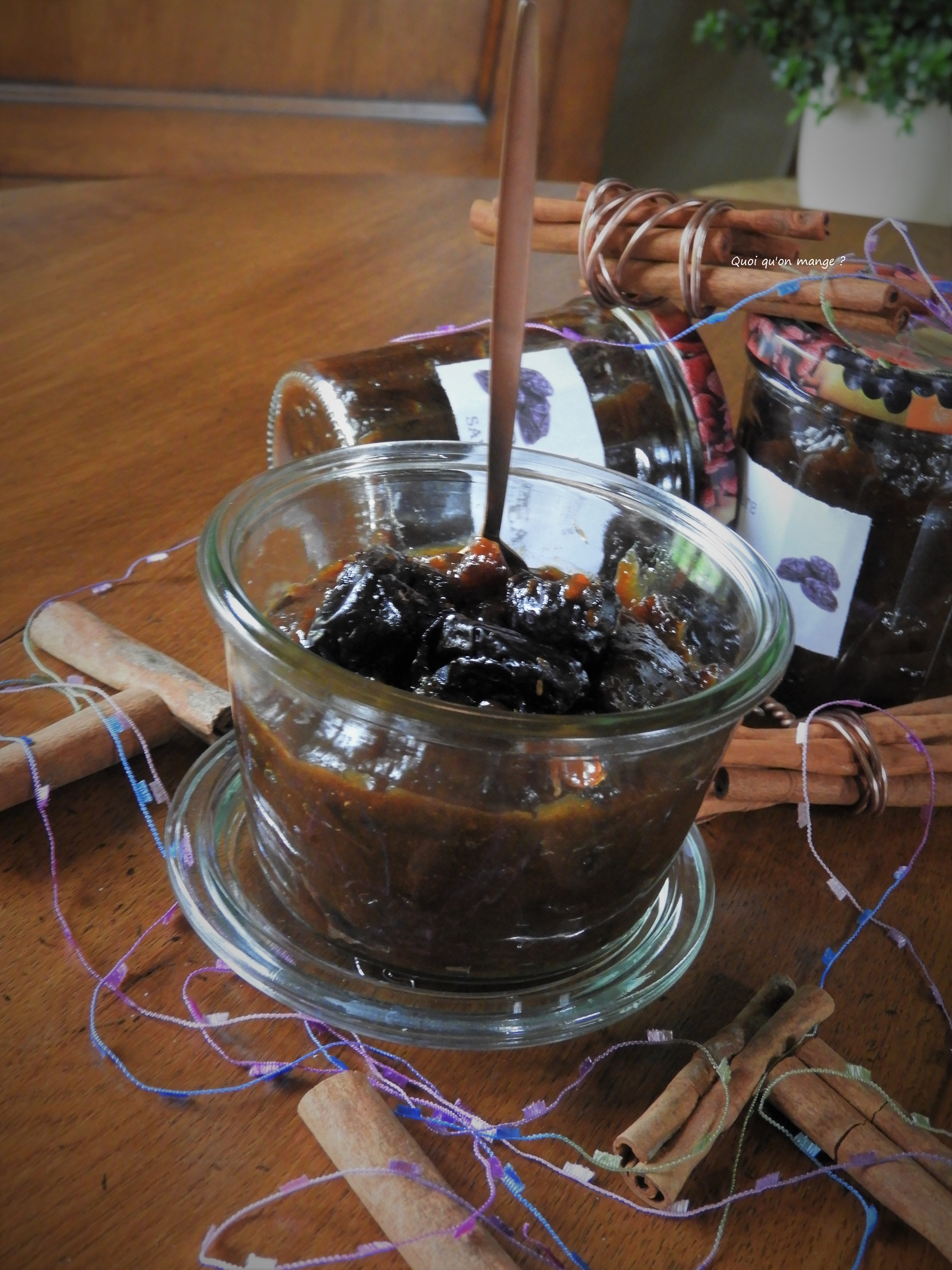 Marmelade de pruneaux saveurs d'Orient