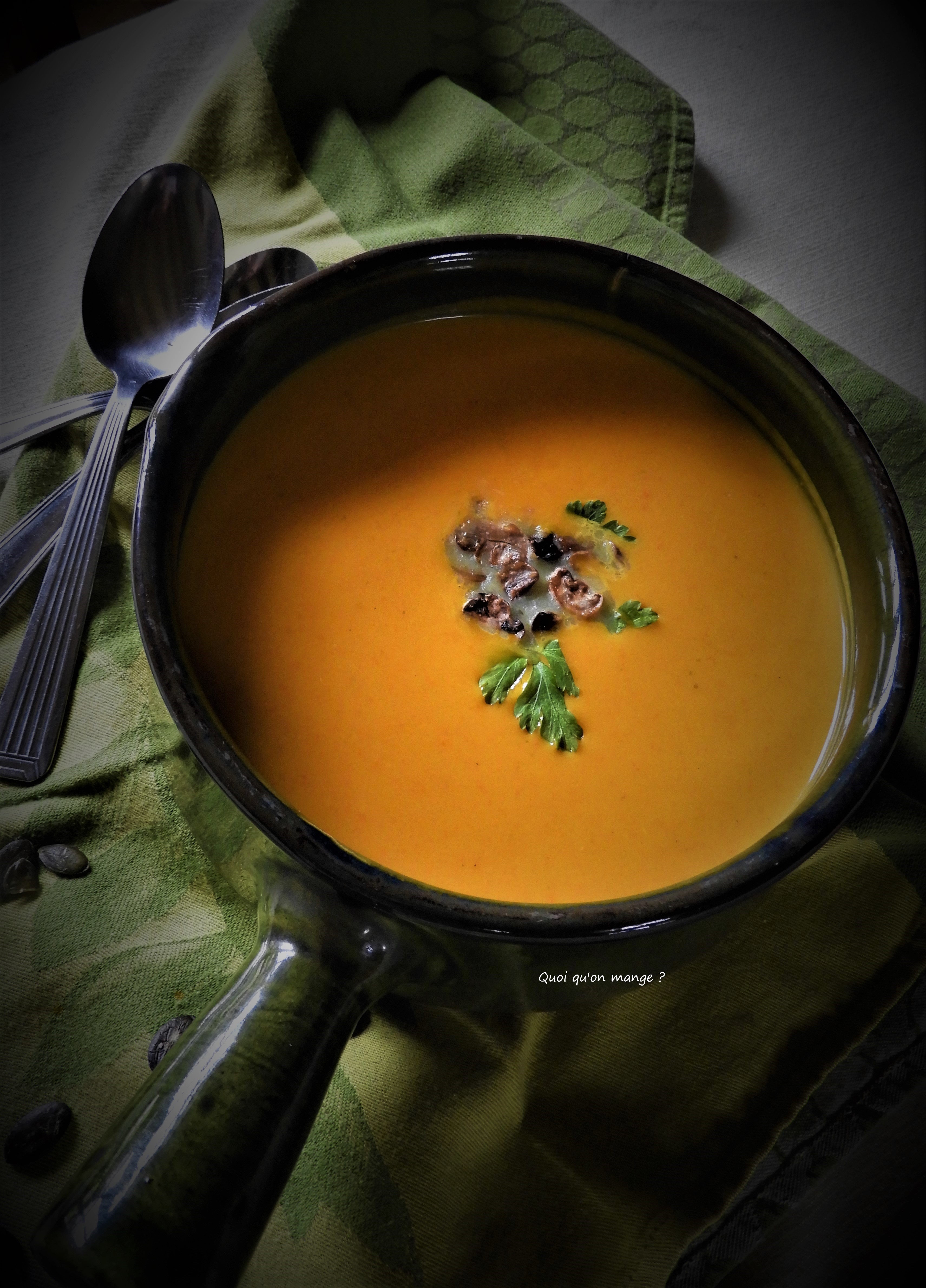 Velouté de potimarron saveurs curry