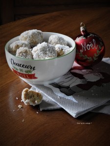 Boules de neige, petits biscuits de&nbsp;Noël