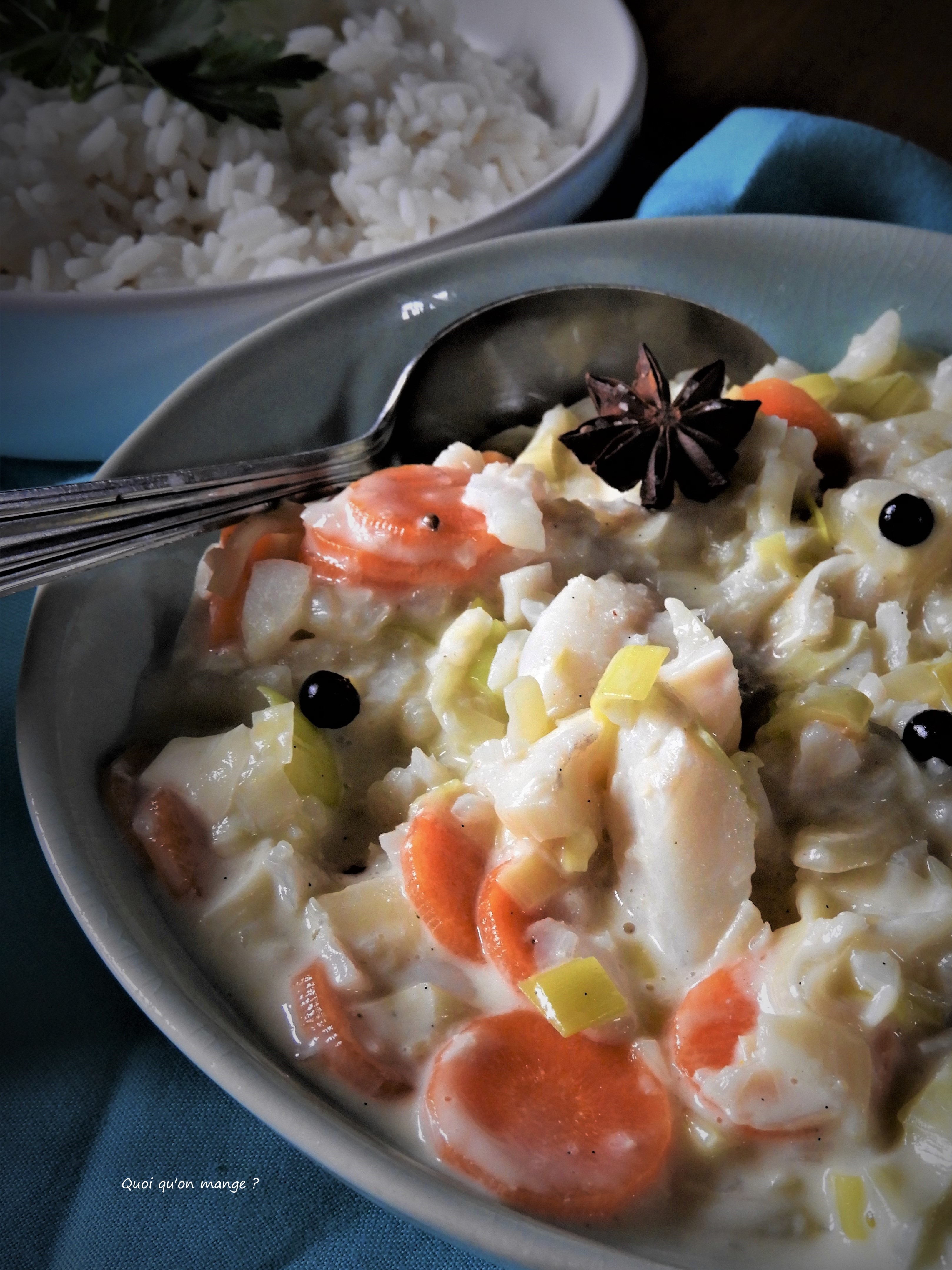 Blanquette de cabillaud aux épices