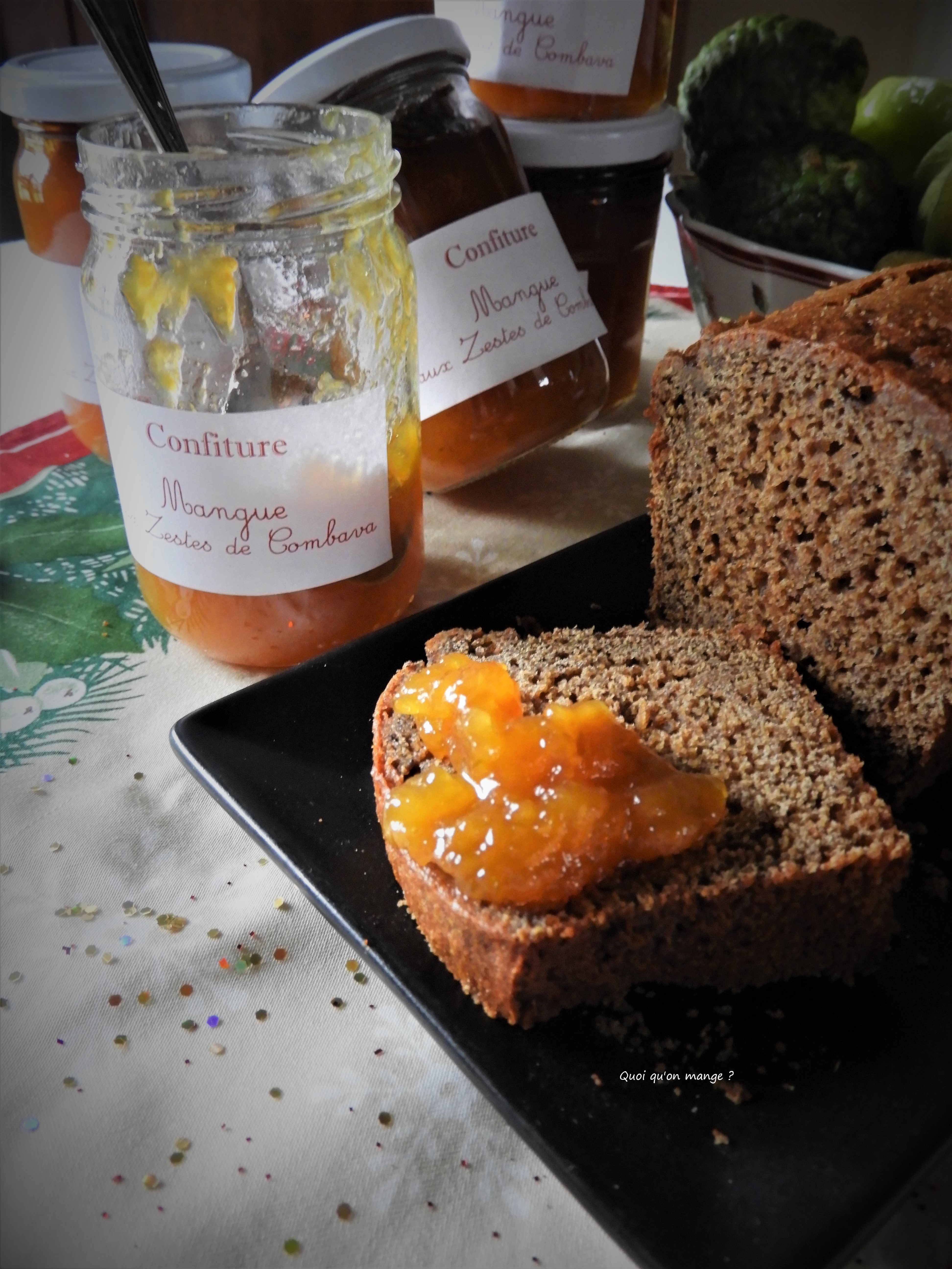 Confiture mangue et combava