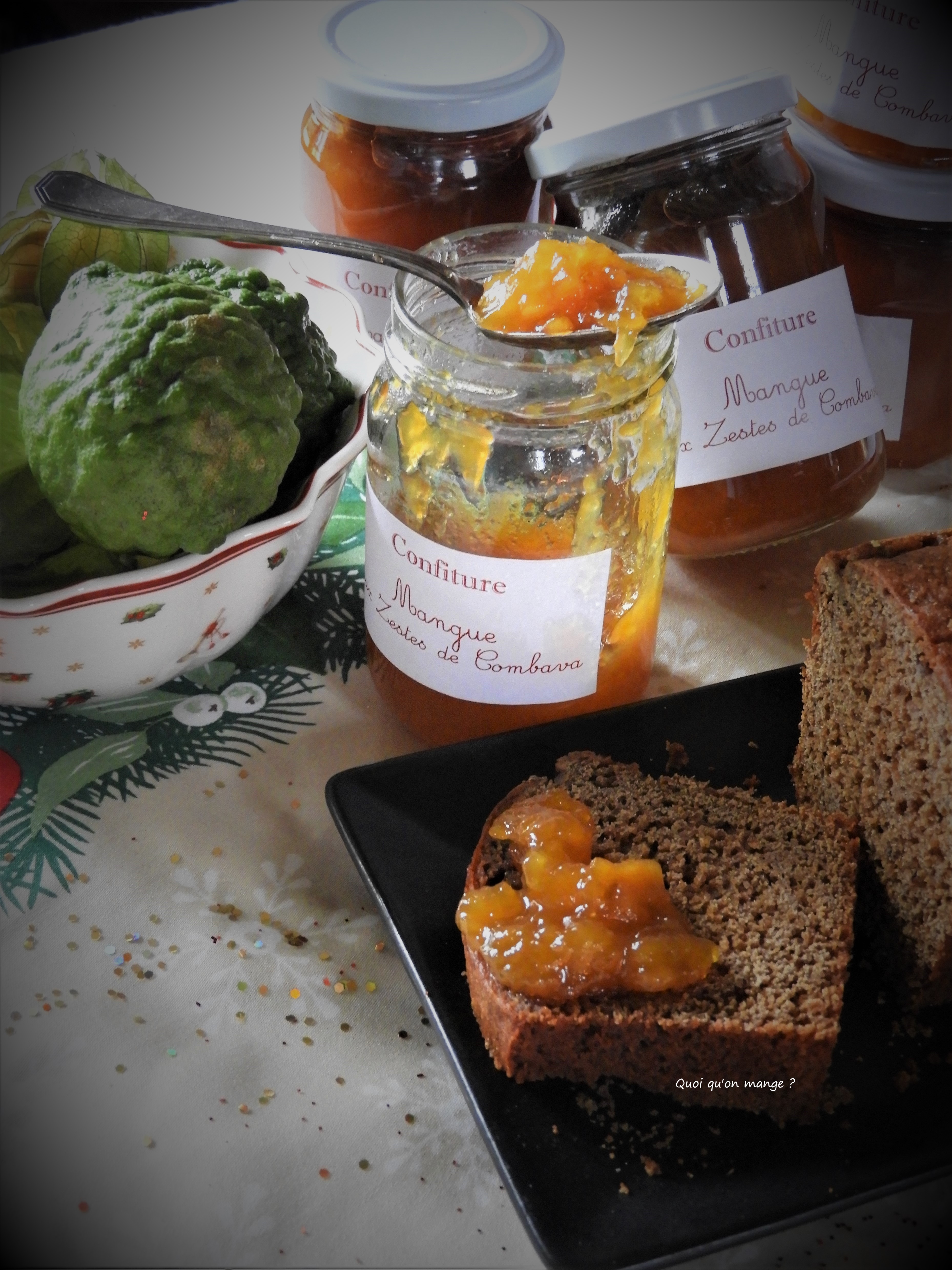 Confiture mangue et combava