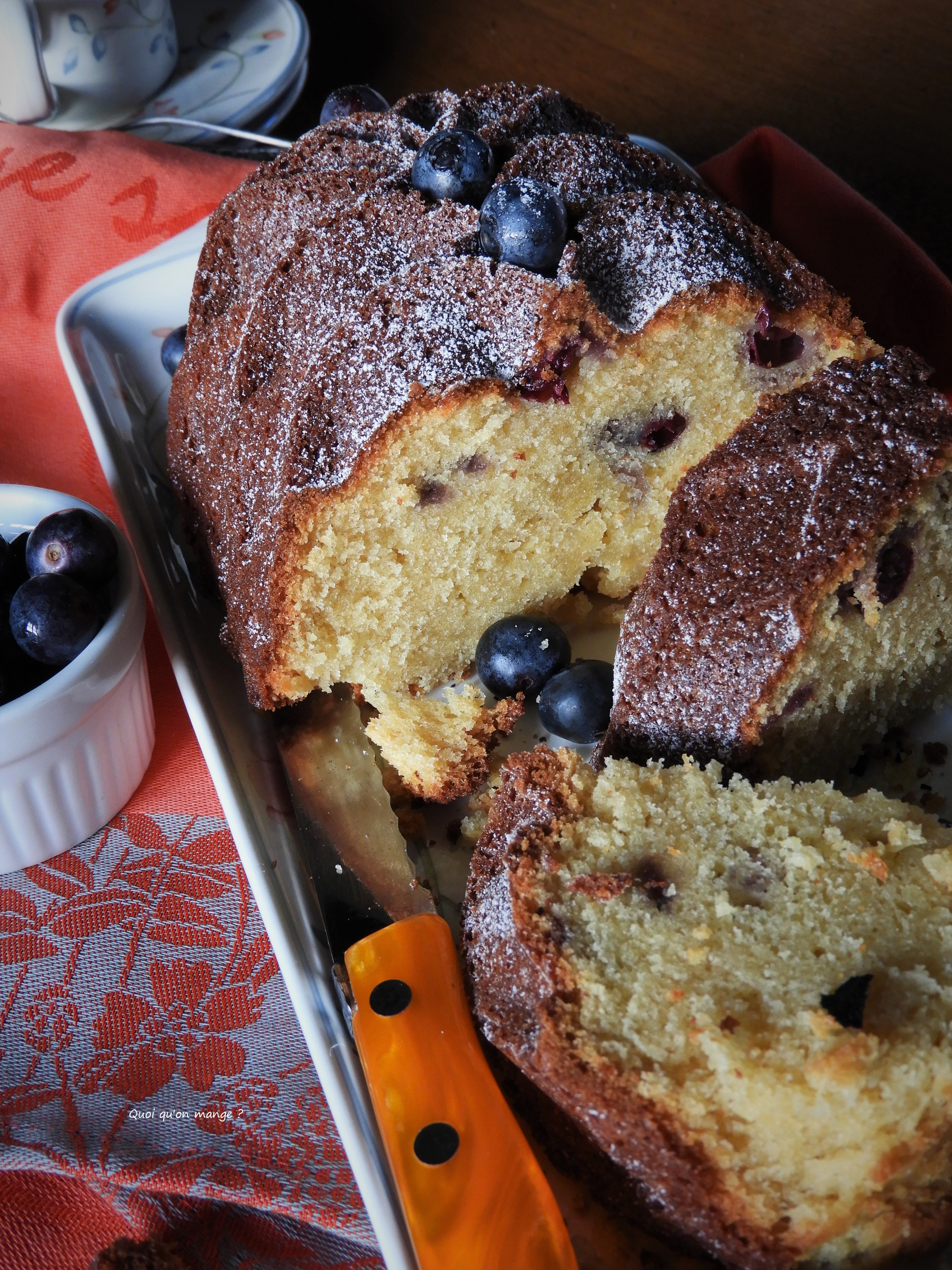 Gâteau yaourt aux myrtilles
