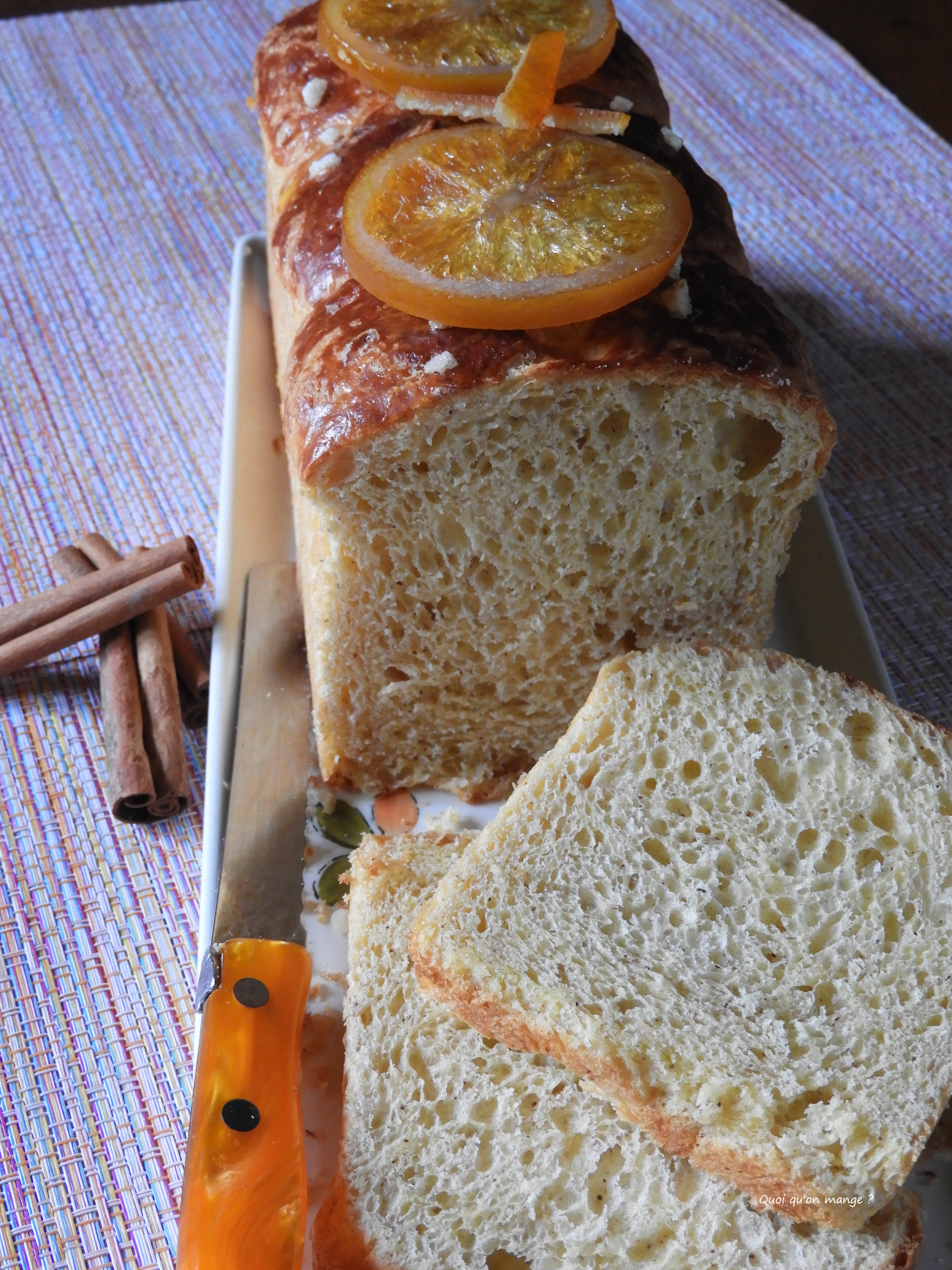 Brioche à la cannelle et à la fleur&nbsp;d&rsquo;oranger