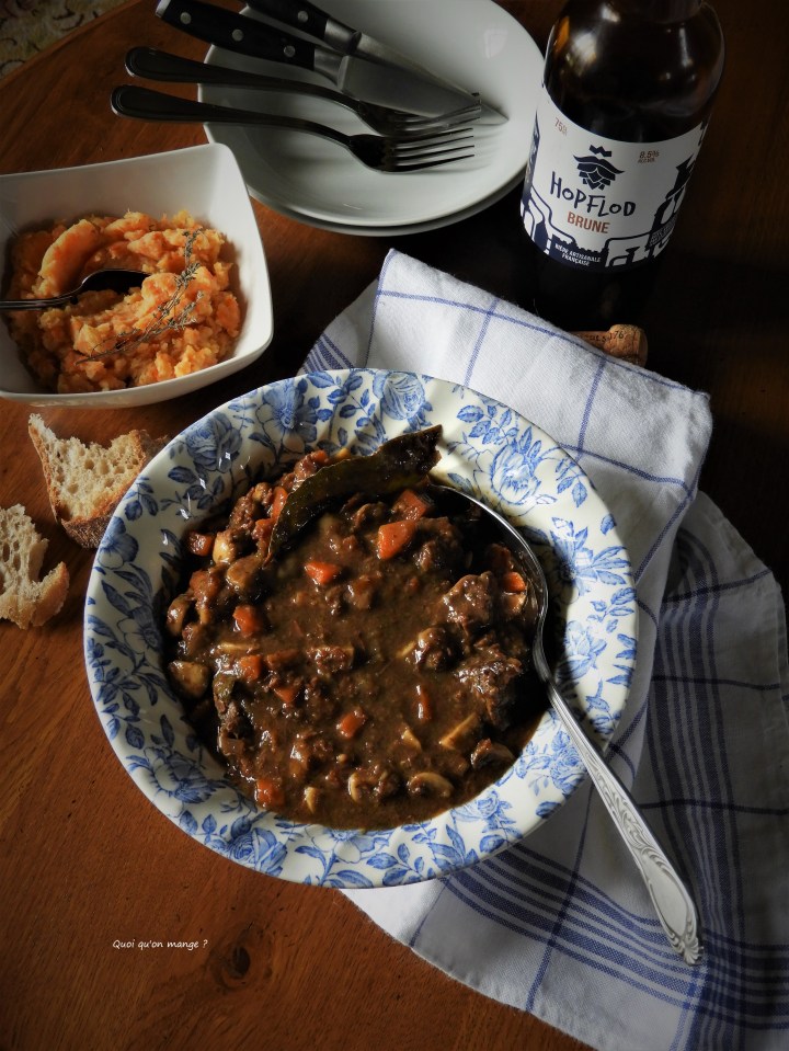 Mijoté de bœuf à la bière&nbsp;brune