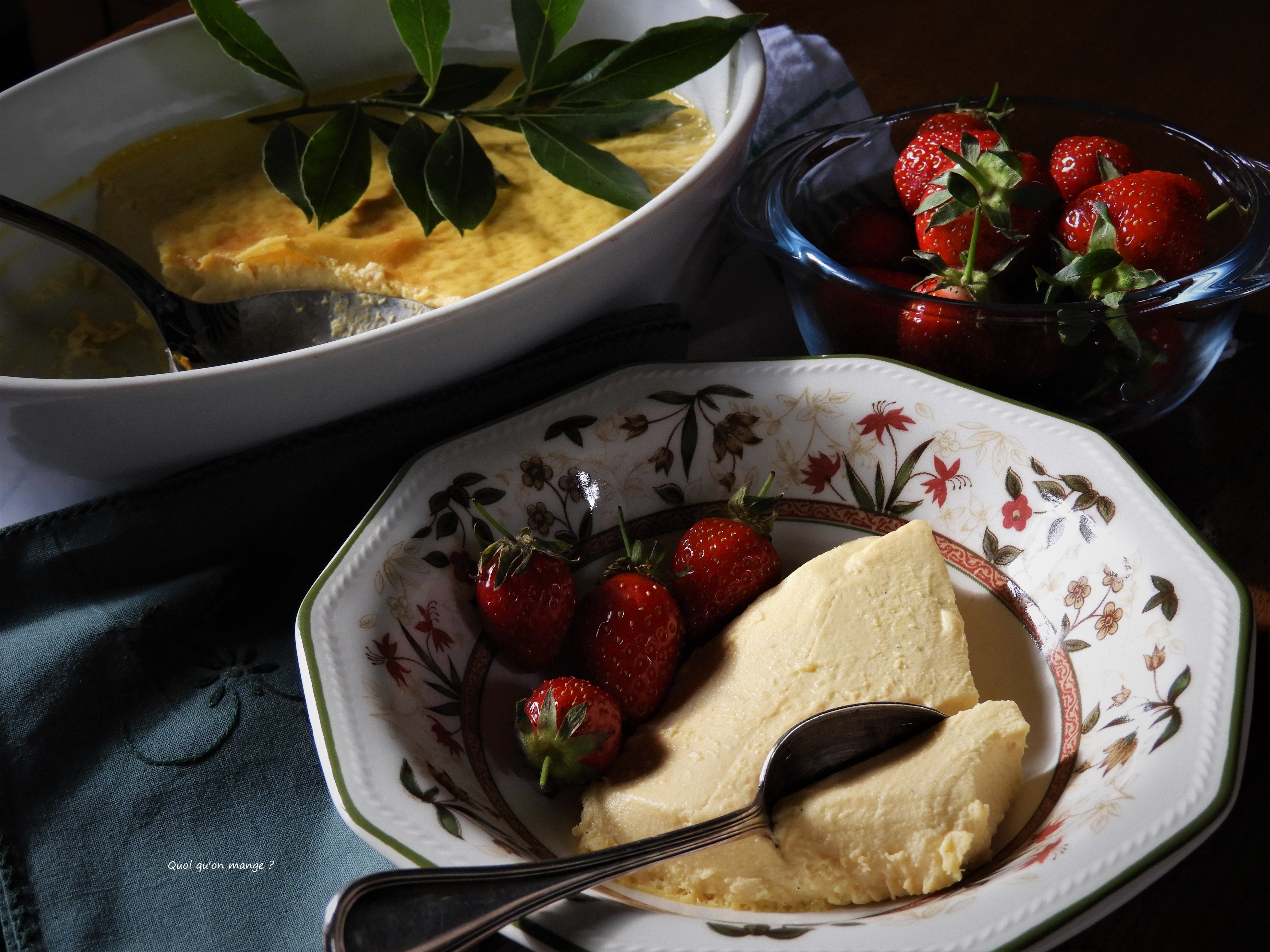 Crème aux œufs, laurier et miel de&nbsp;sarrasin