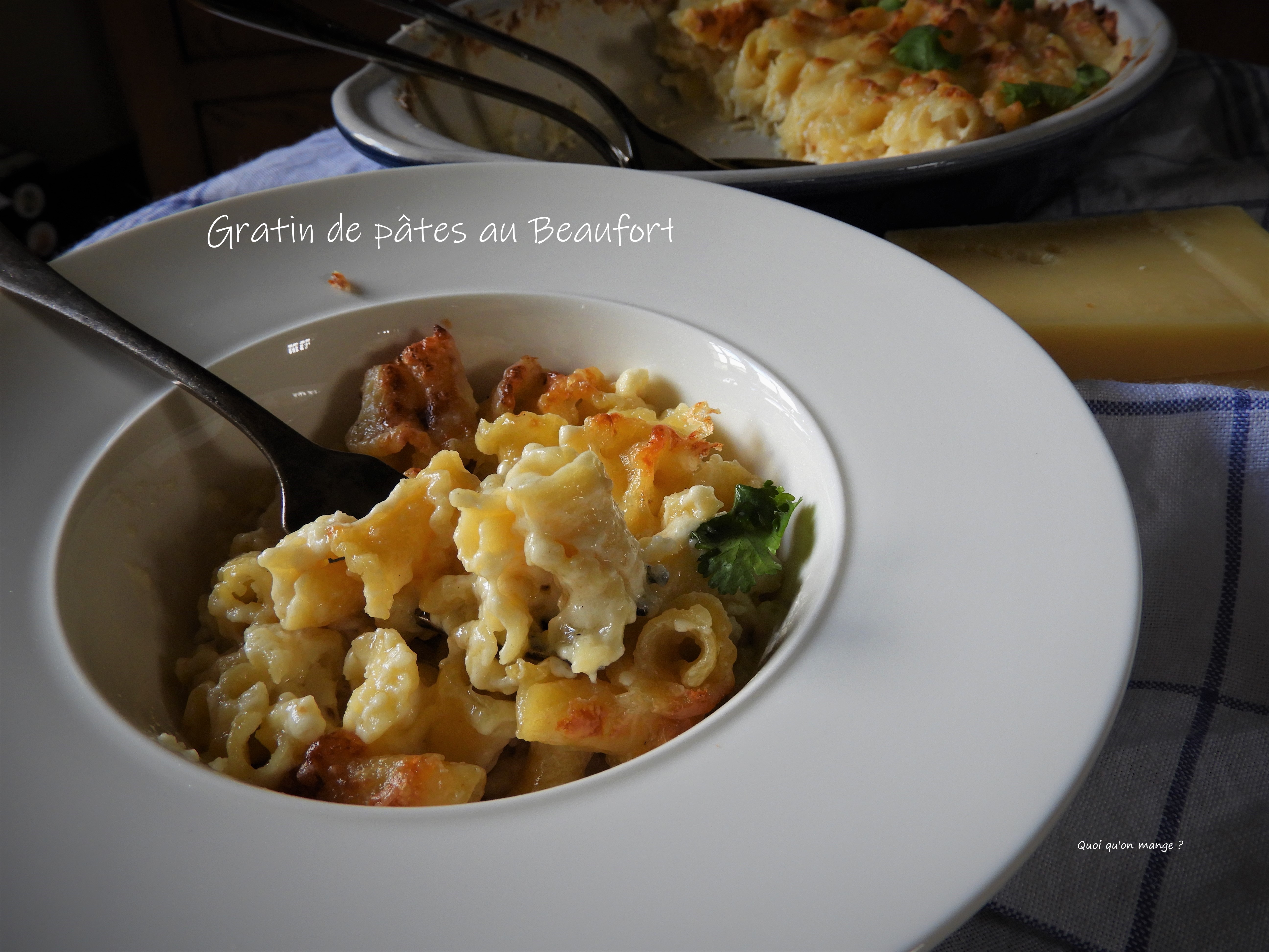 Gratin de pâtes au Beaufort vu par Cyril&nbsp;Lignac