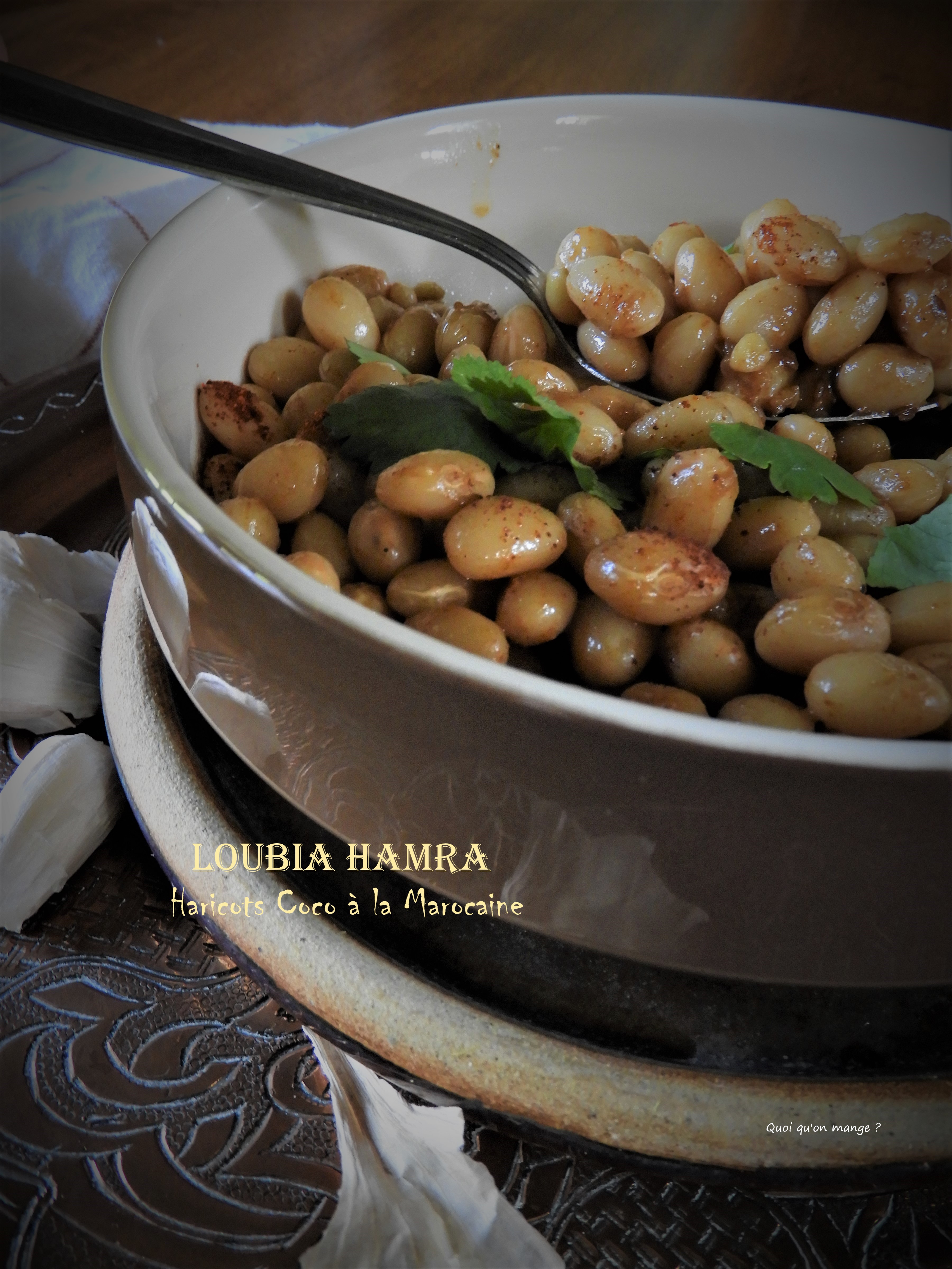 Loubia Hamra, haricots coco à la marocaine