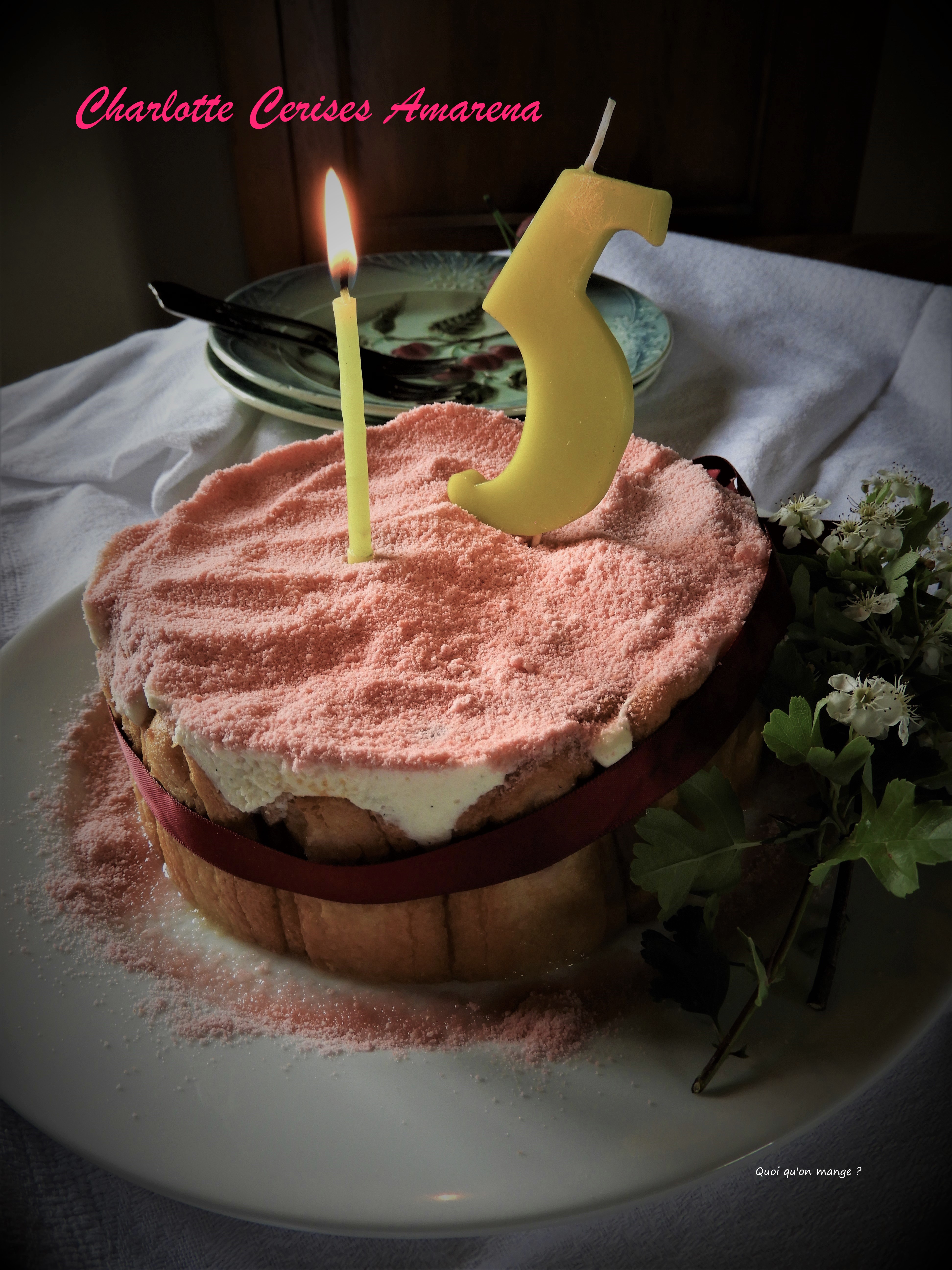 Charlotte aux cerises Amarena