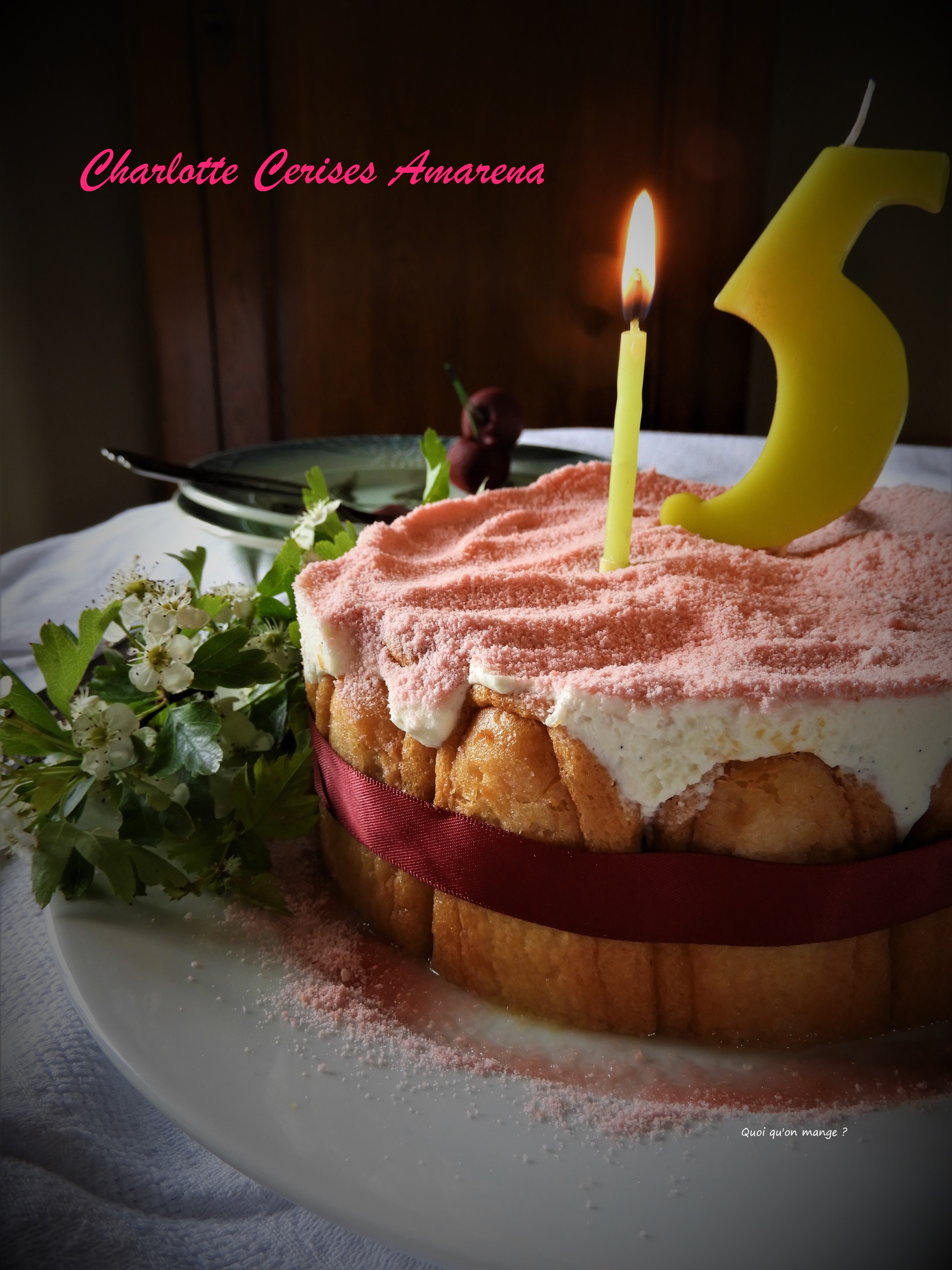 Charlotte aux cerises Amarena