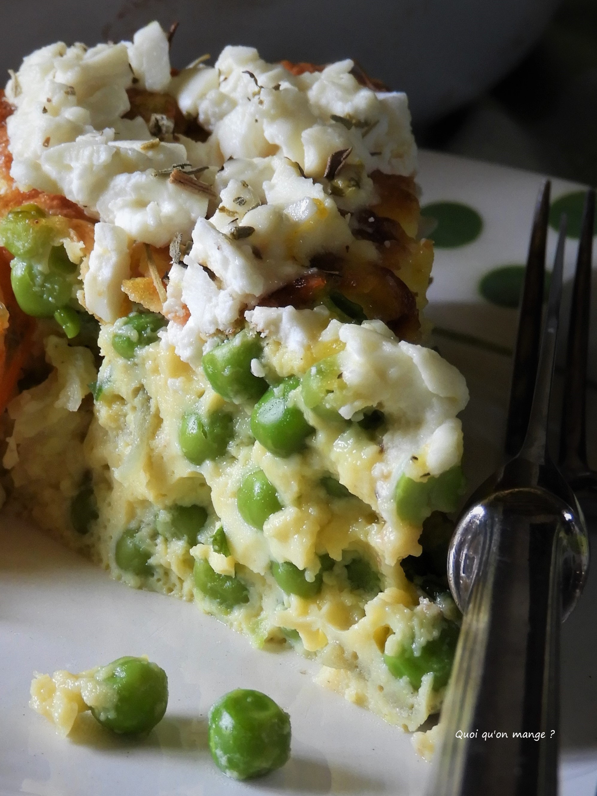 Frittata crevettes et feta