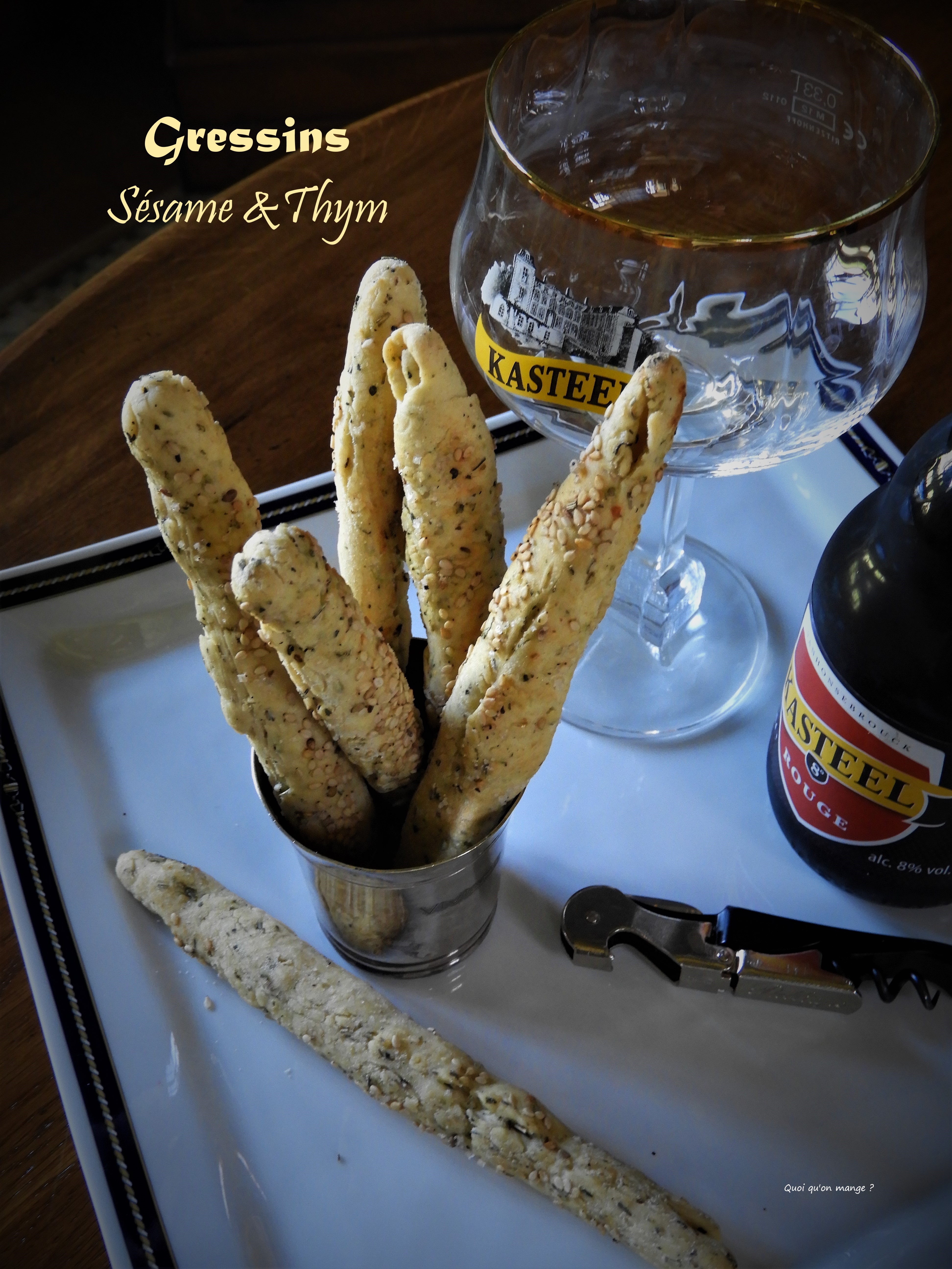 Gressins sésame & thym
