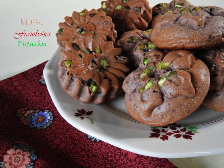 Muffins framboises, éclats de&nbsp;pistache