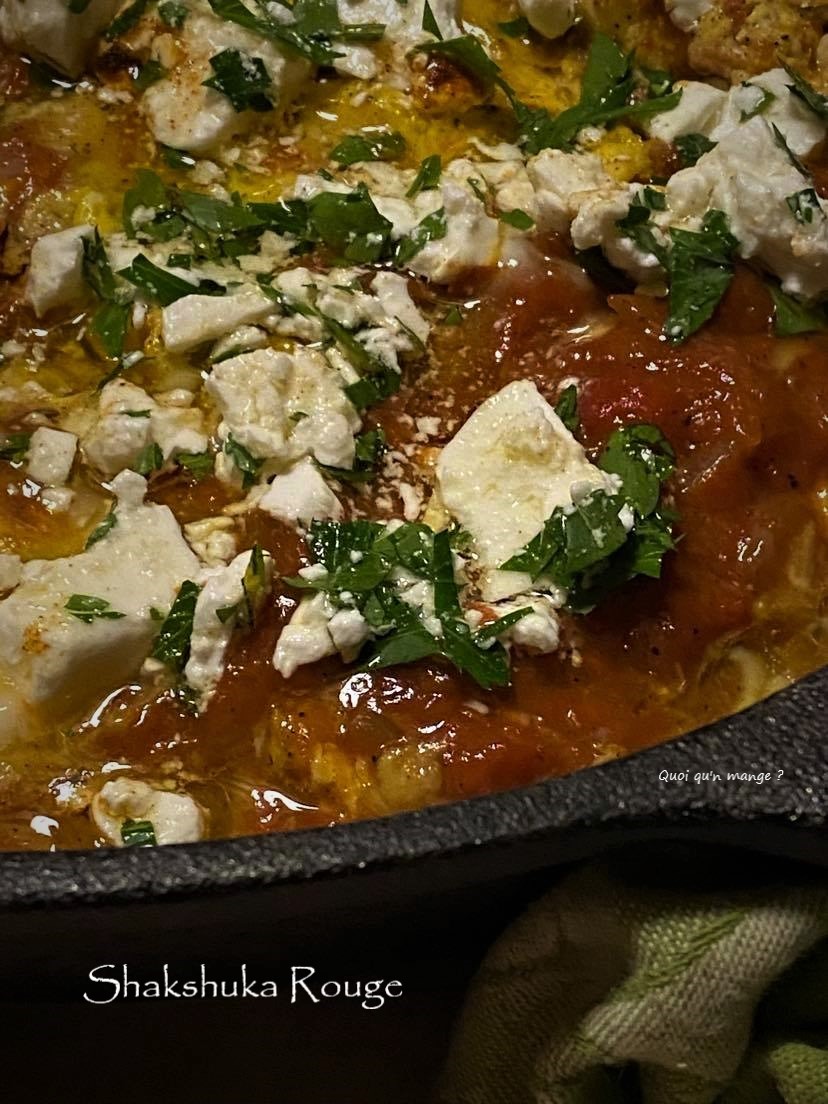 Shakshuka rouge tomate