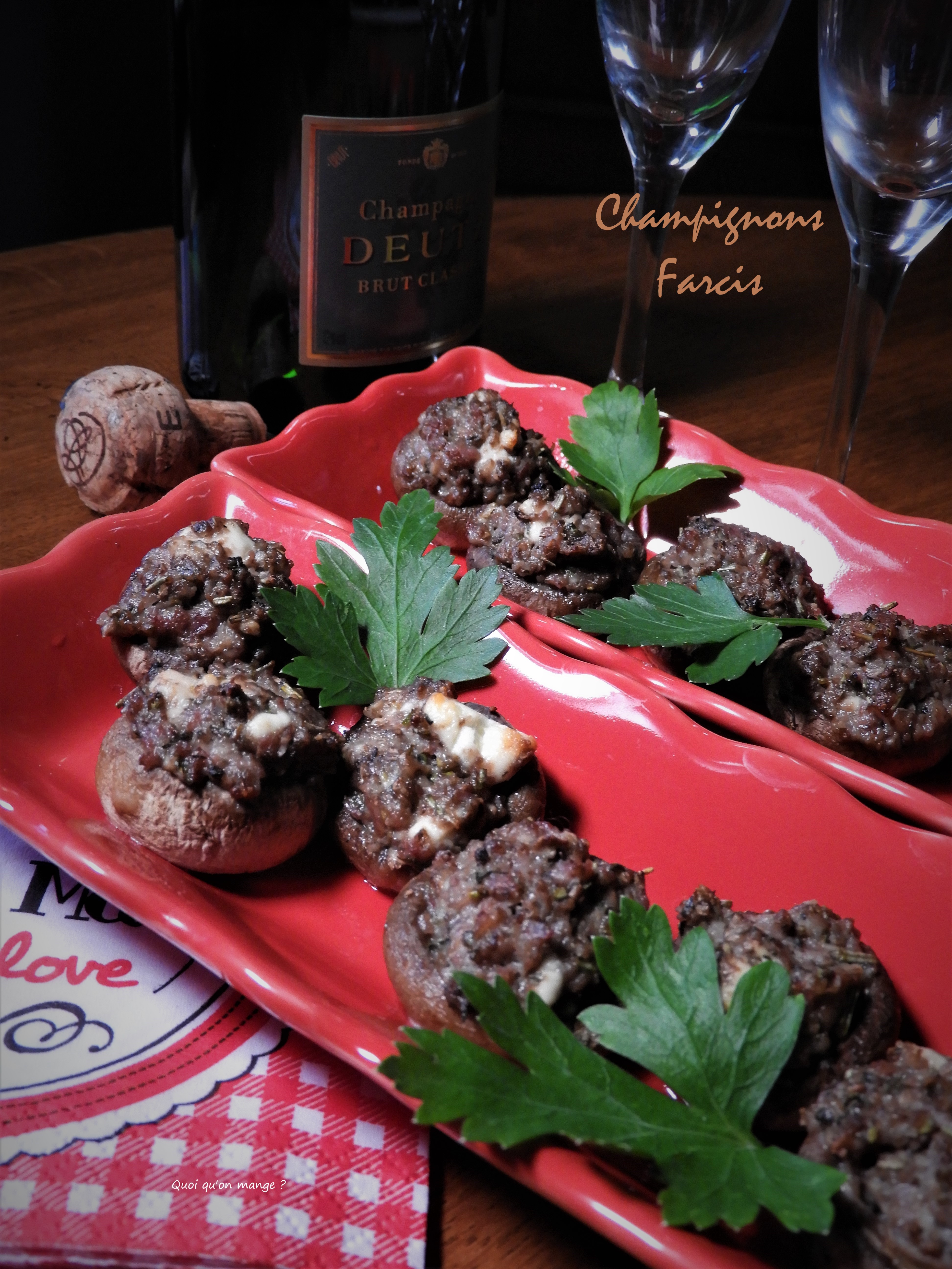 Champignons de Paris&nbsp;farcis